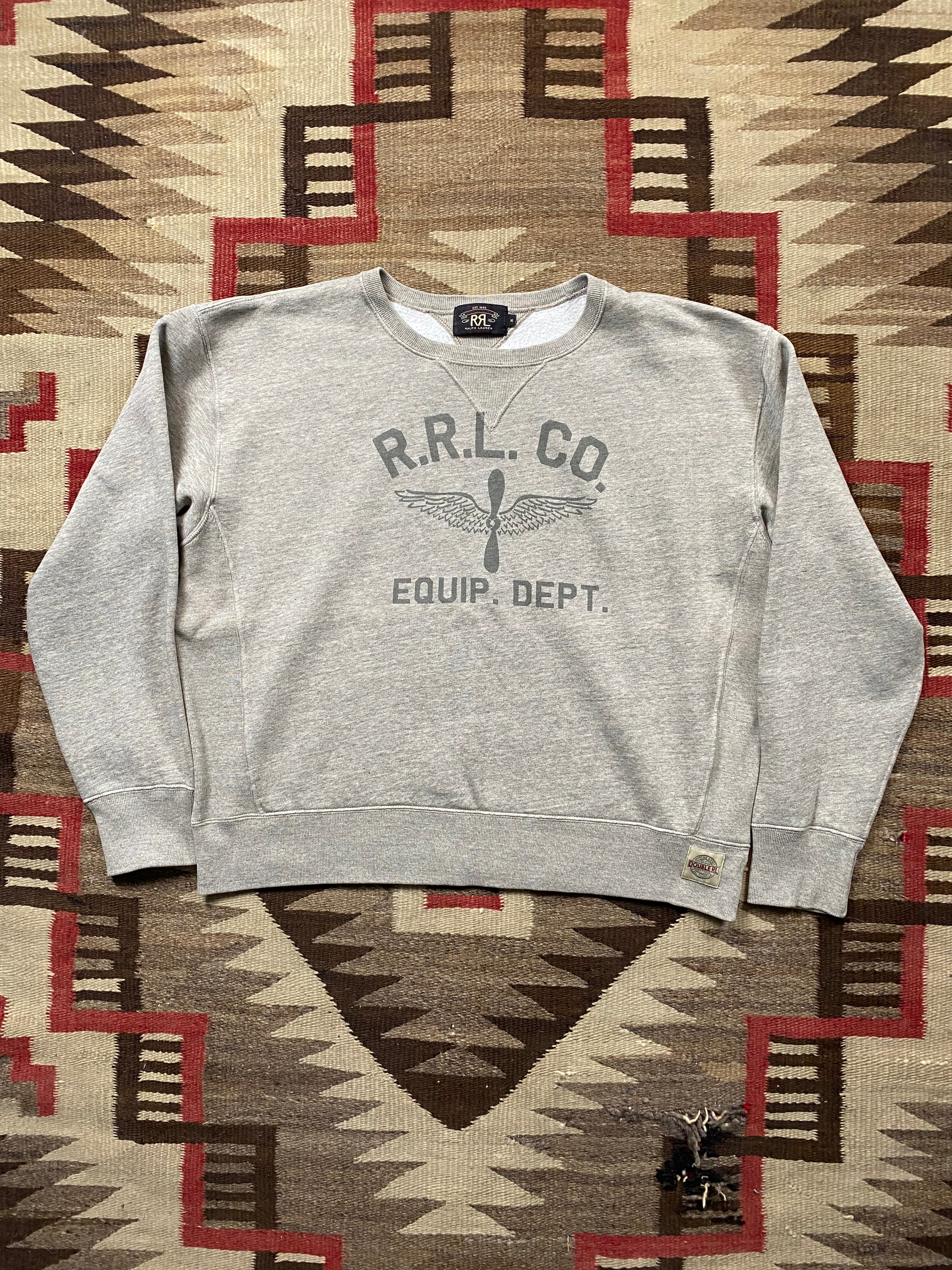 RRL Equipment Department Crewneck