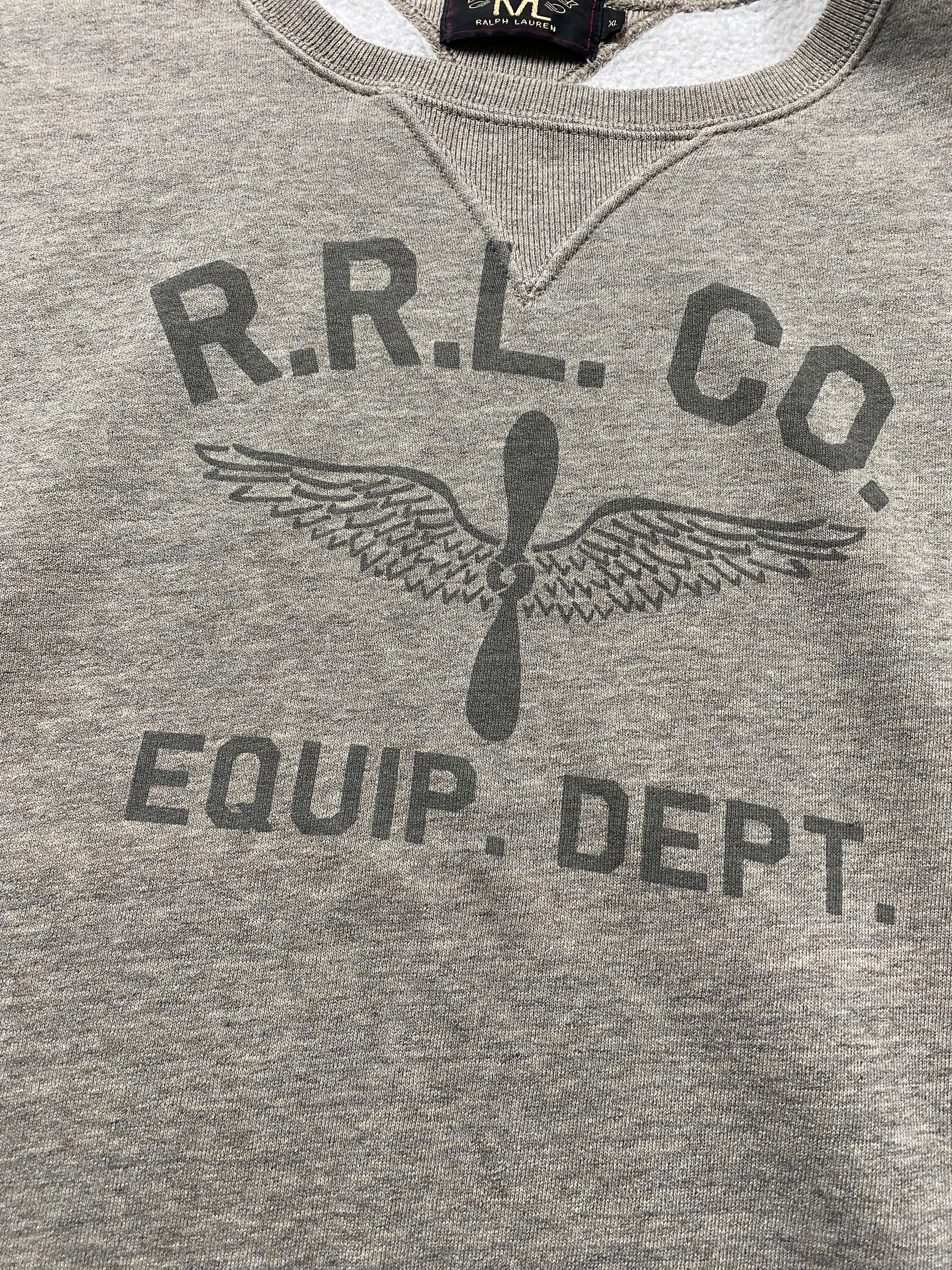 RRL Equipment Department Crewneck