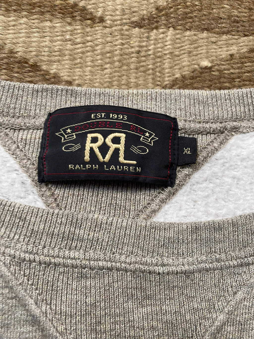 RRL Equipment Department Crewneck