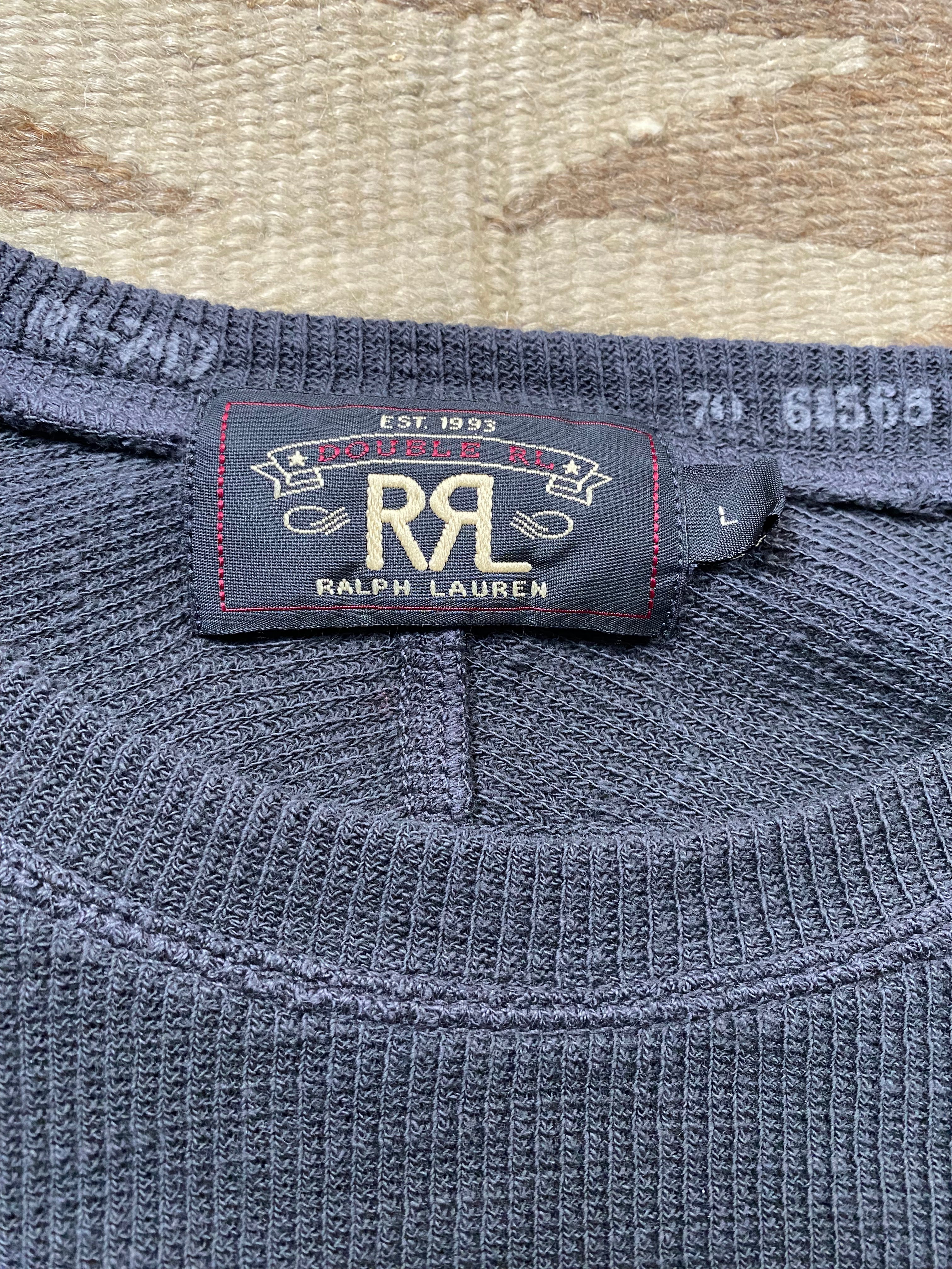RRL Black Thermal Shirt