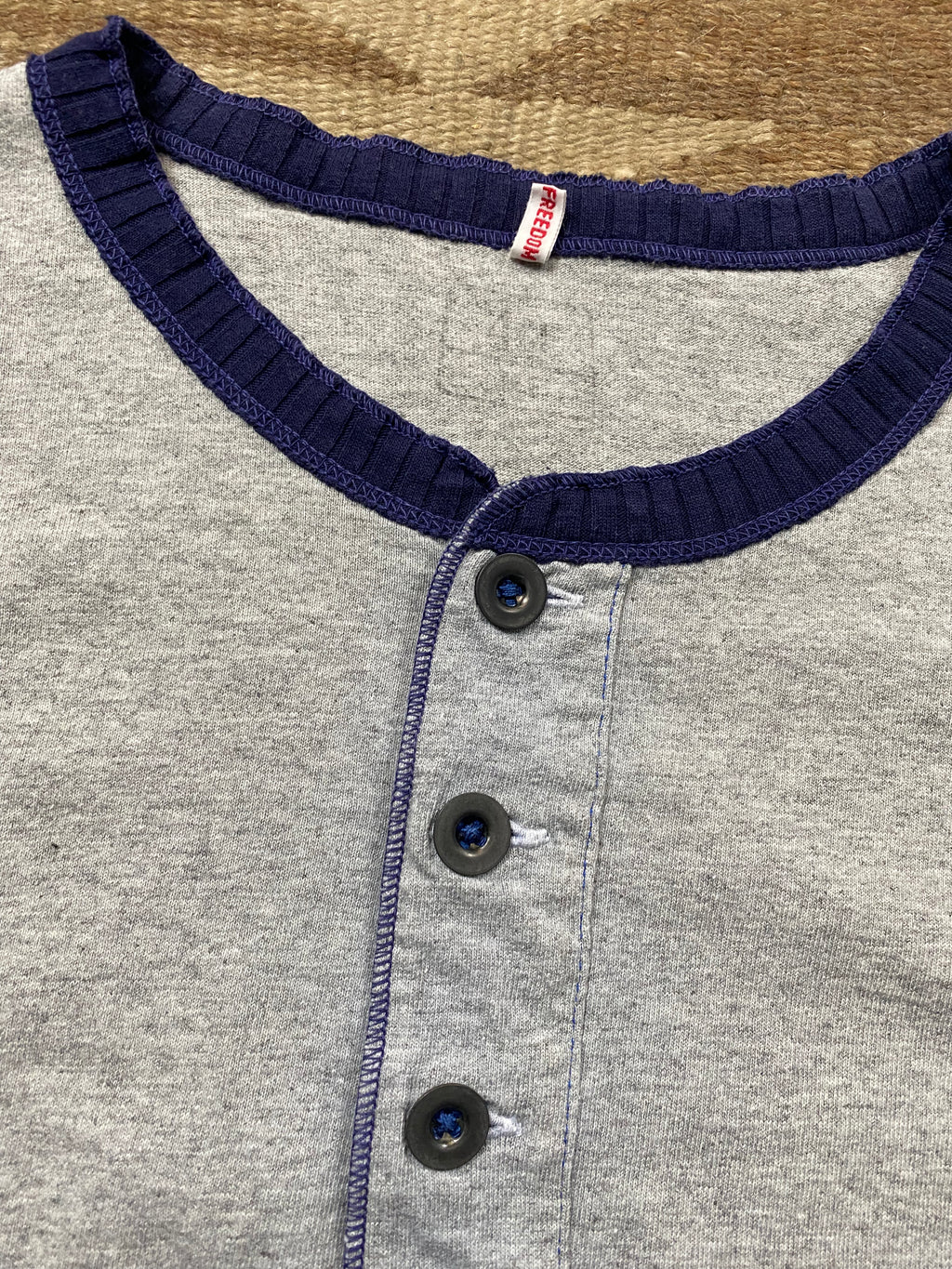 Mister Freedom Grey Henley Shirt