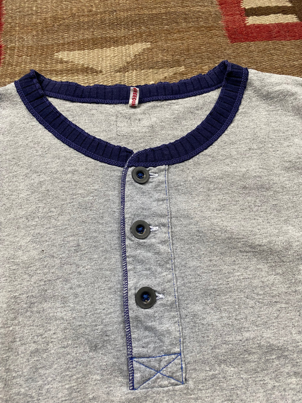 Mister Freedom Grey Henley Shirt