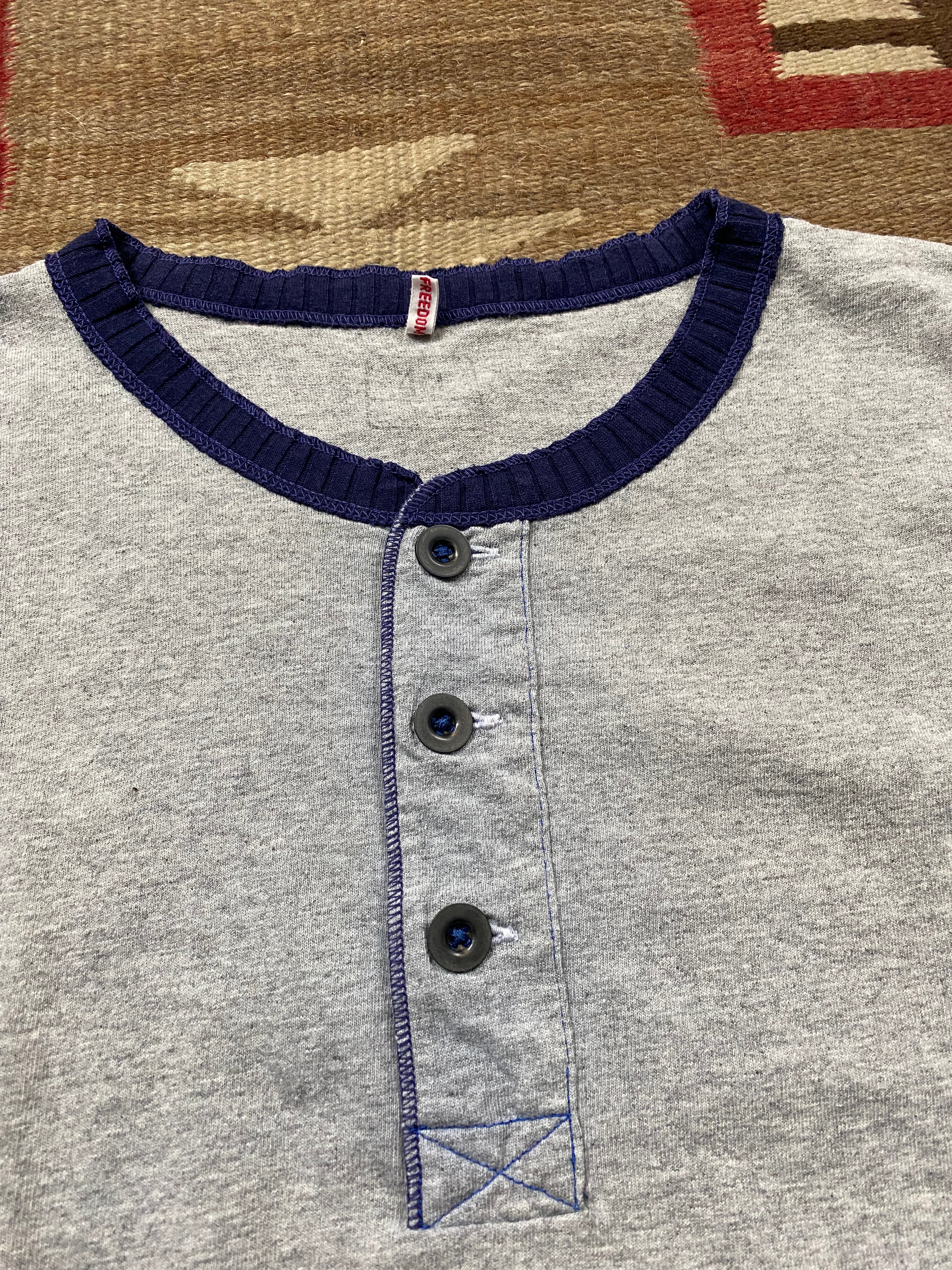 Mister Freedom Grey Henley Shirt