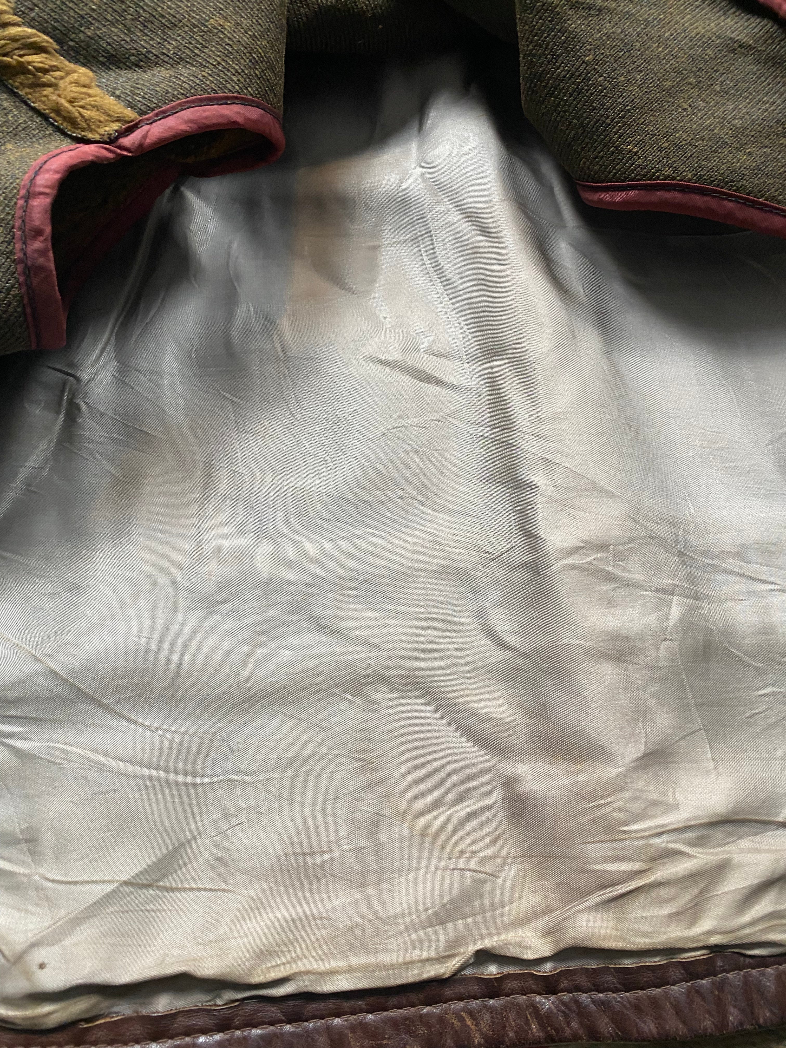 Schott NYC 1970's Leather Jacket With Shearling Collar