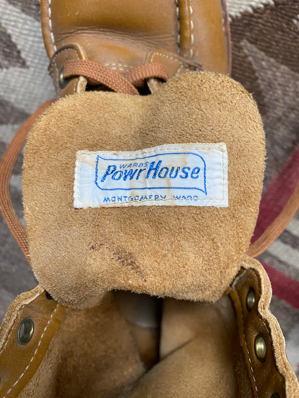 Powr House Montgomery Ward 1960's Moc Toe Boots