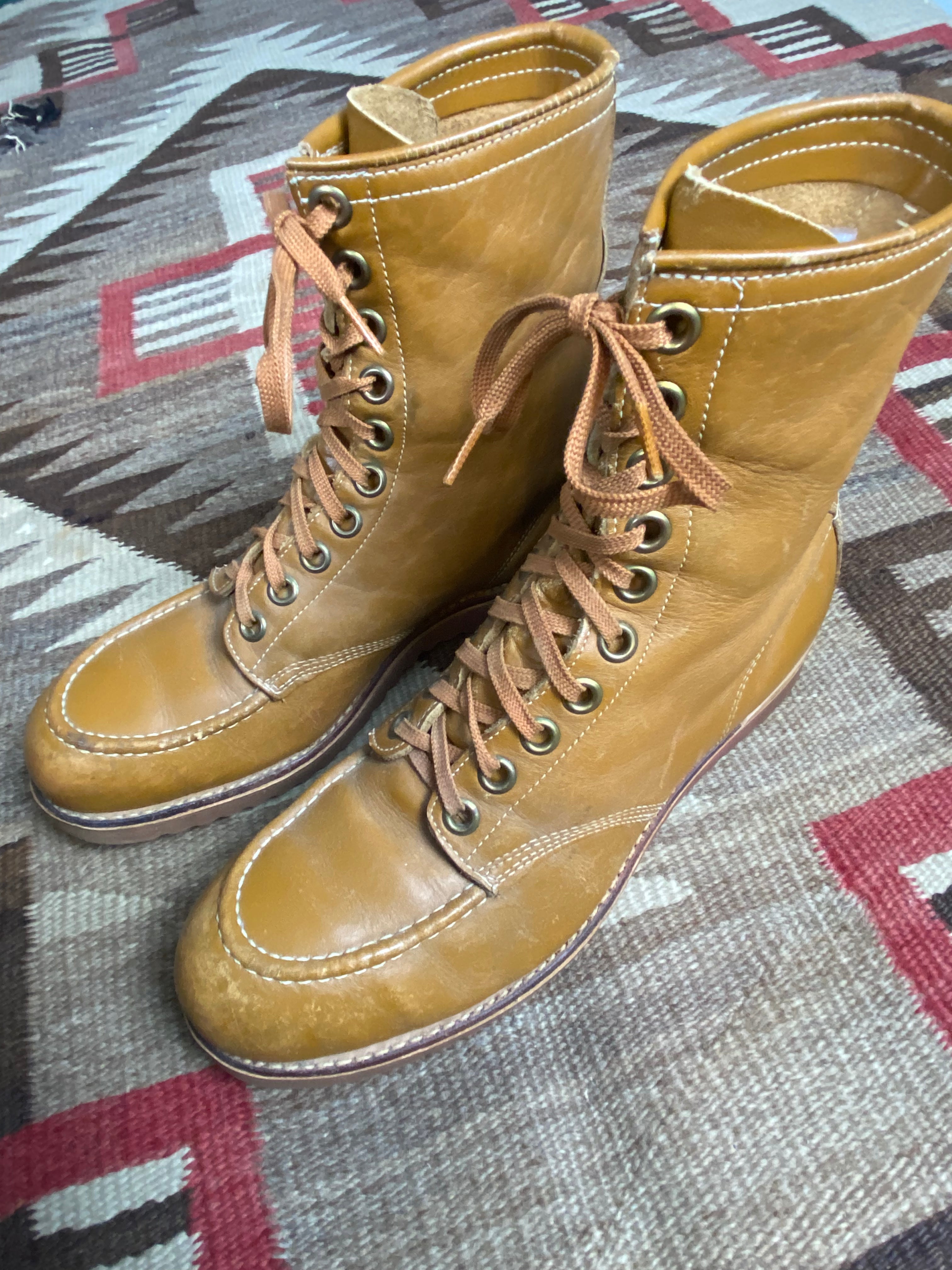 Powr House Montgomery Ward 1960's Moc Toe Boots