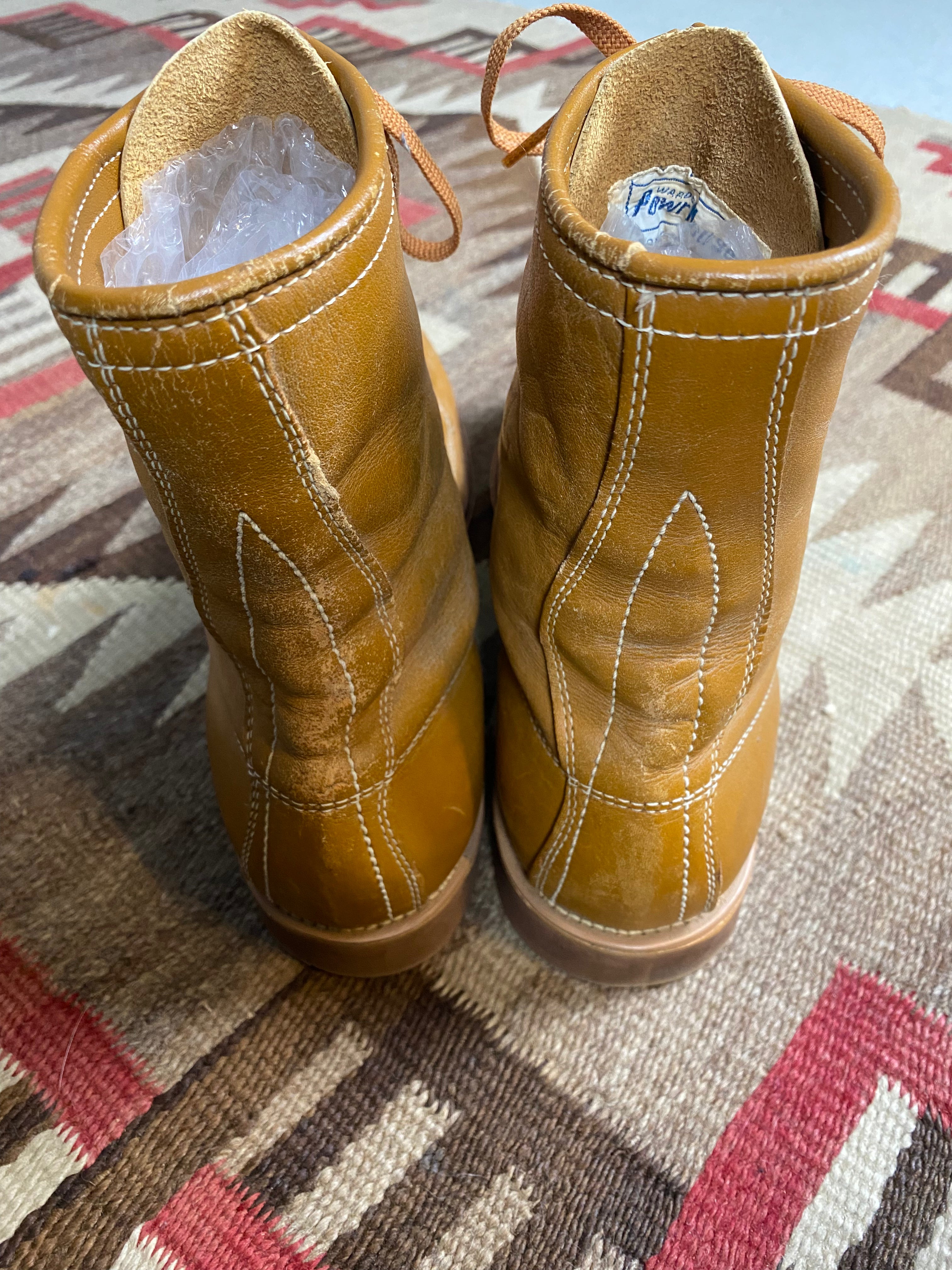 Powr House Montgomery Ward 1960's Moc Toe Boots