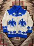 Hand Knitted Two Tone Thunderbird Cowichan