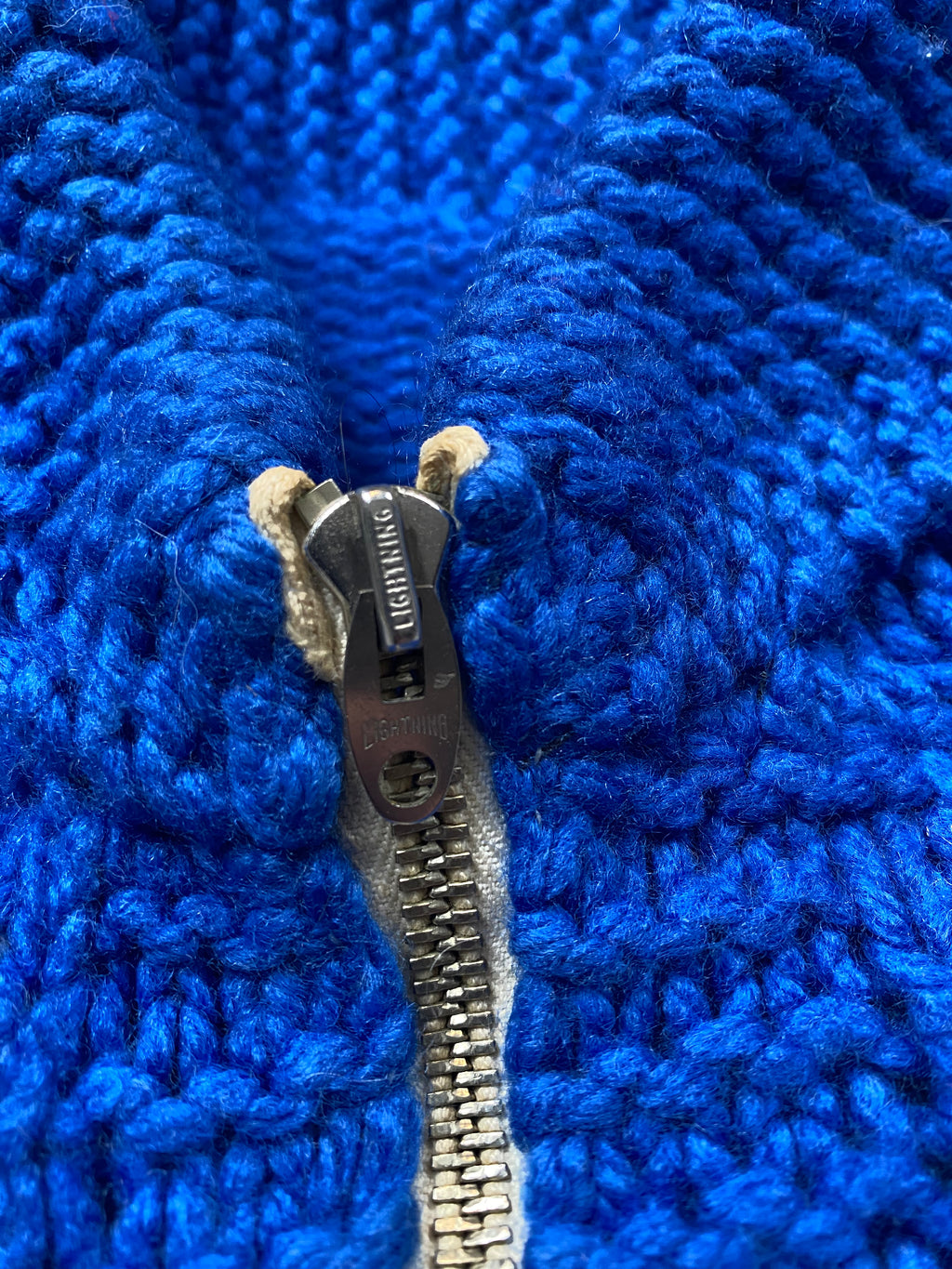Hand Knitted Two Tone Thunderbird Cowichan