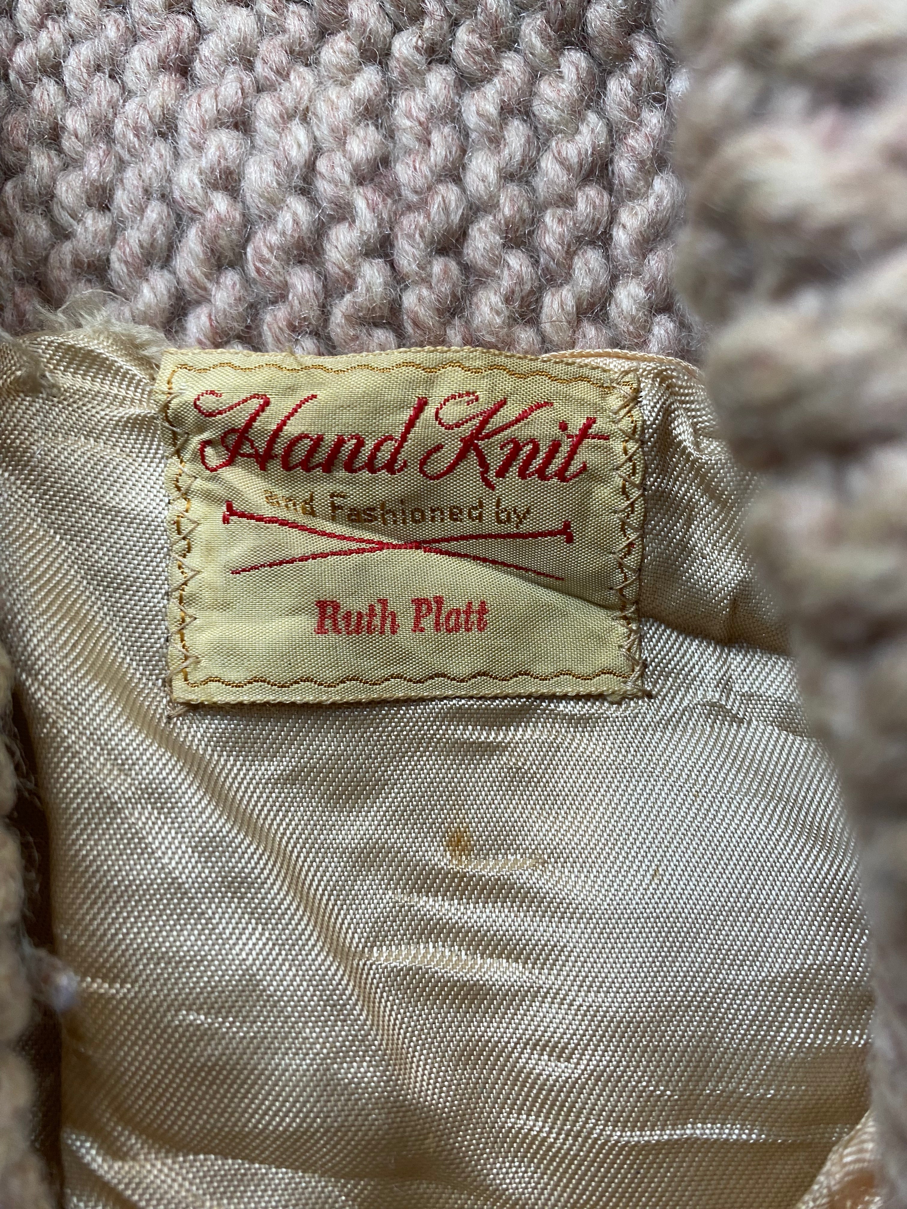 Hunter Themed Hand Knitted Cowichan By Ruth Platt