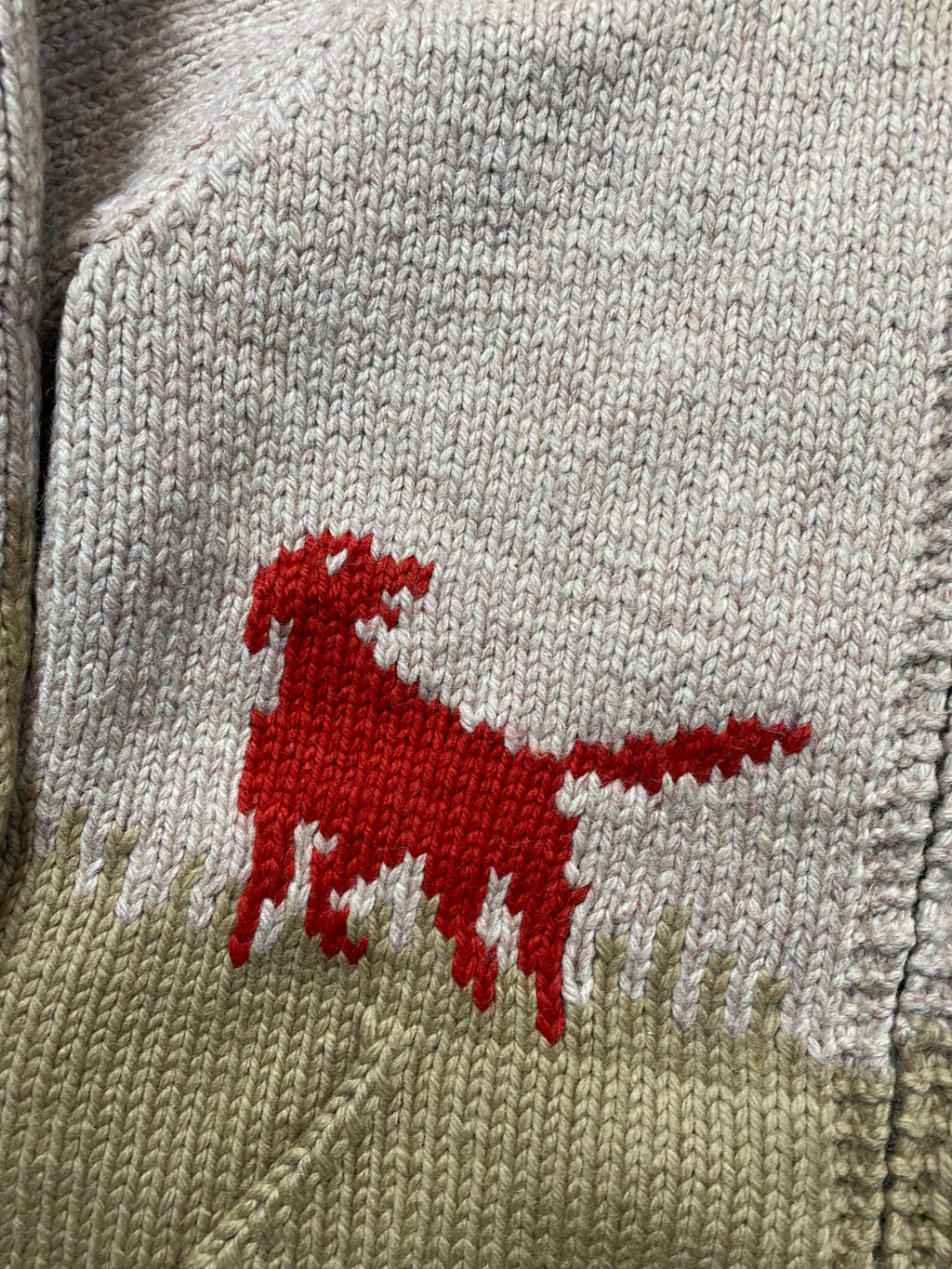 Hunter Themed Hand Knitted Cowichan By Ruth Platt