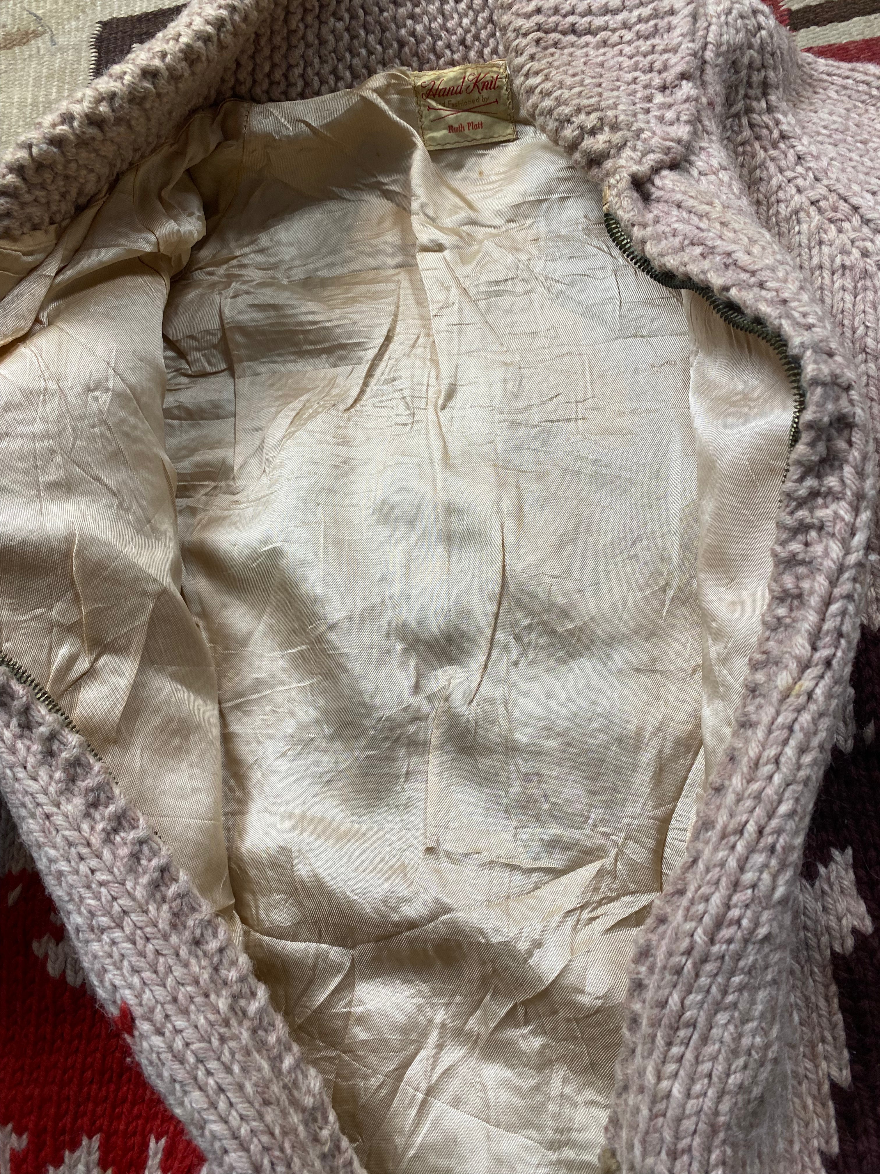 Hunter Themed Hand Knitted Cowichan By Ruth Platt