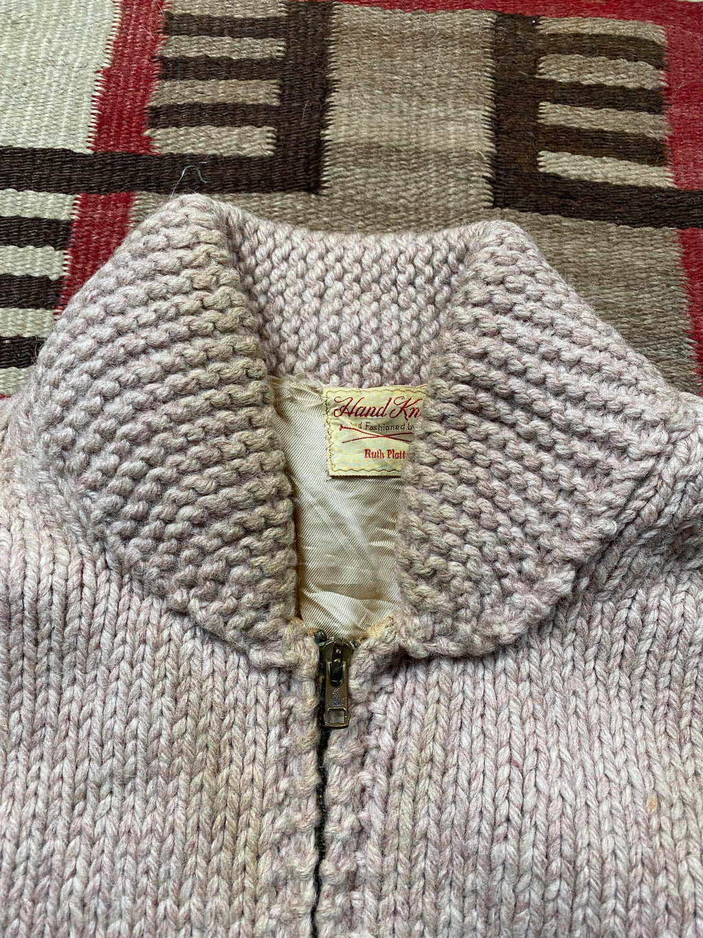 Hunter Themed Hand Knitted Cowichan By Ruth Platt