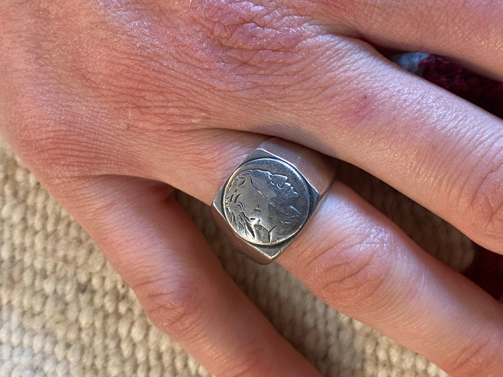 Sterling Silver Native American Seal Ring