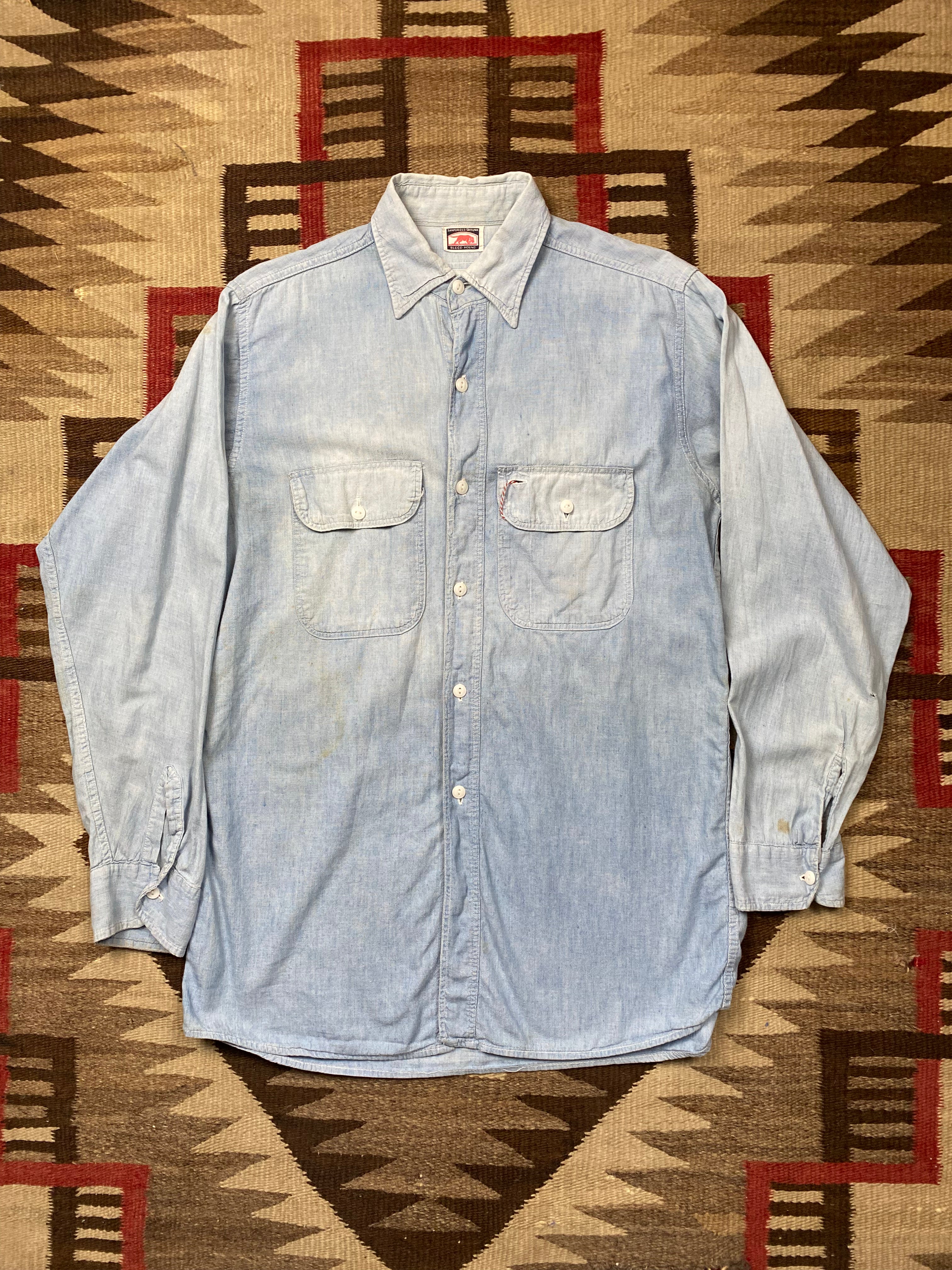Blood Hound 1940's Chambray Shirt