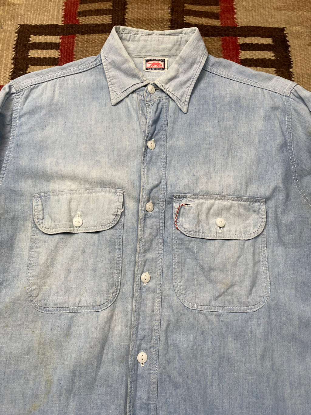 Blood Hound 1940's Chambray Shirt