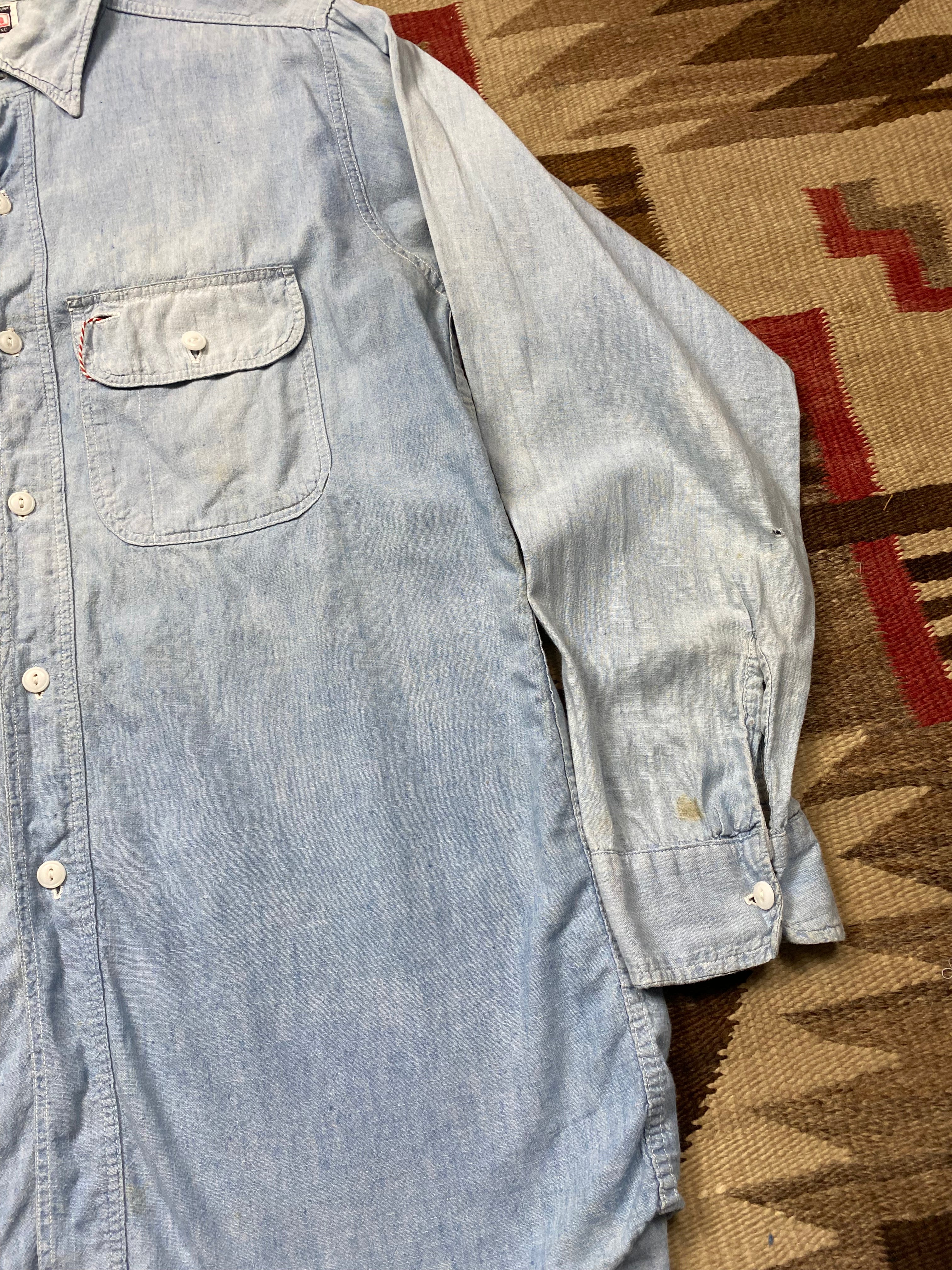 Blood Hound 1940's Chambray Shirt
