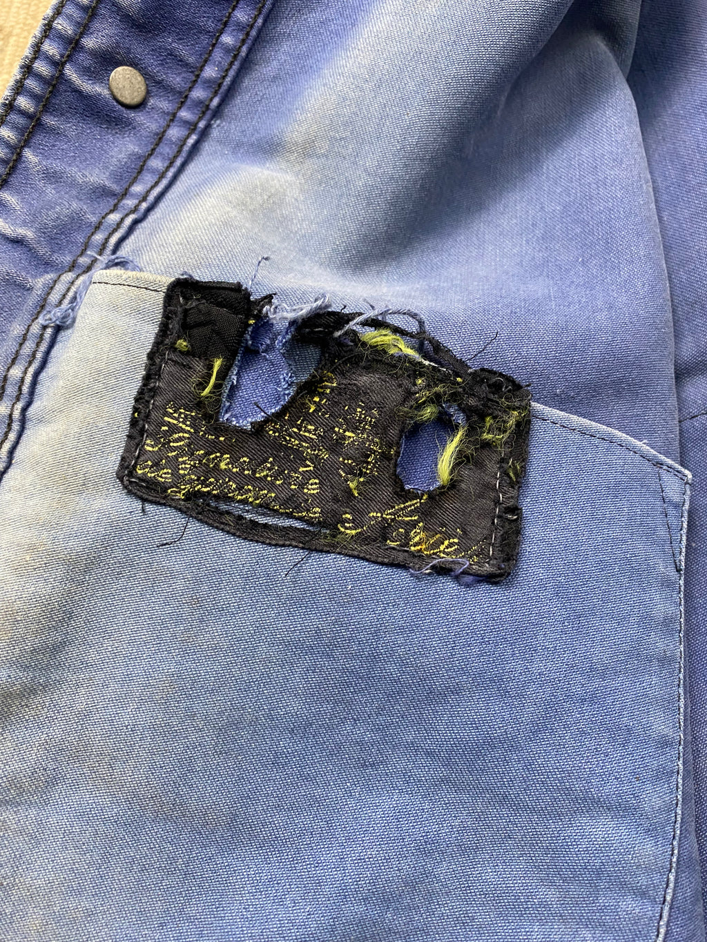 Le Mont Saint Michel 1940's Repaired Moleskine Jacket