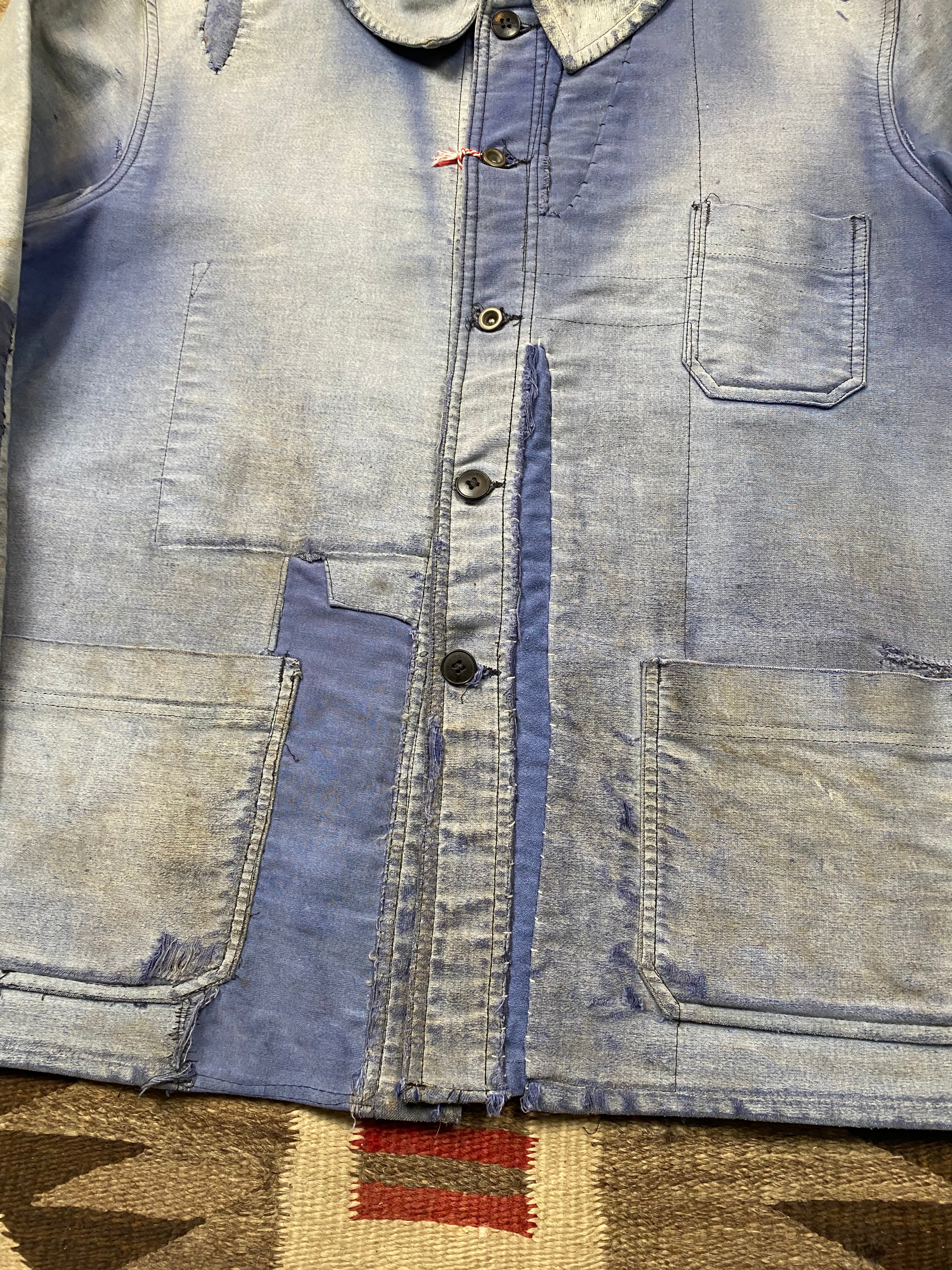 Le Mont Saint Michel 1940's Repaired Moleskine Jacket