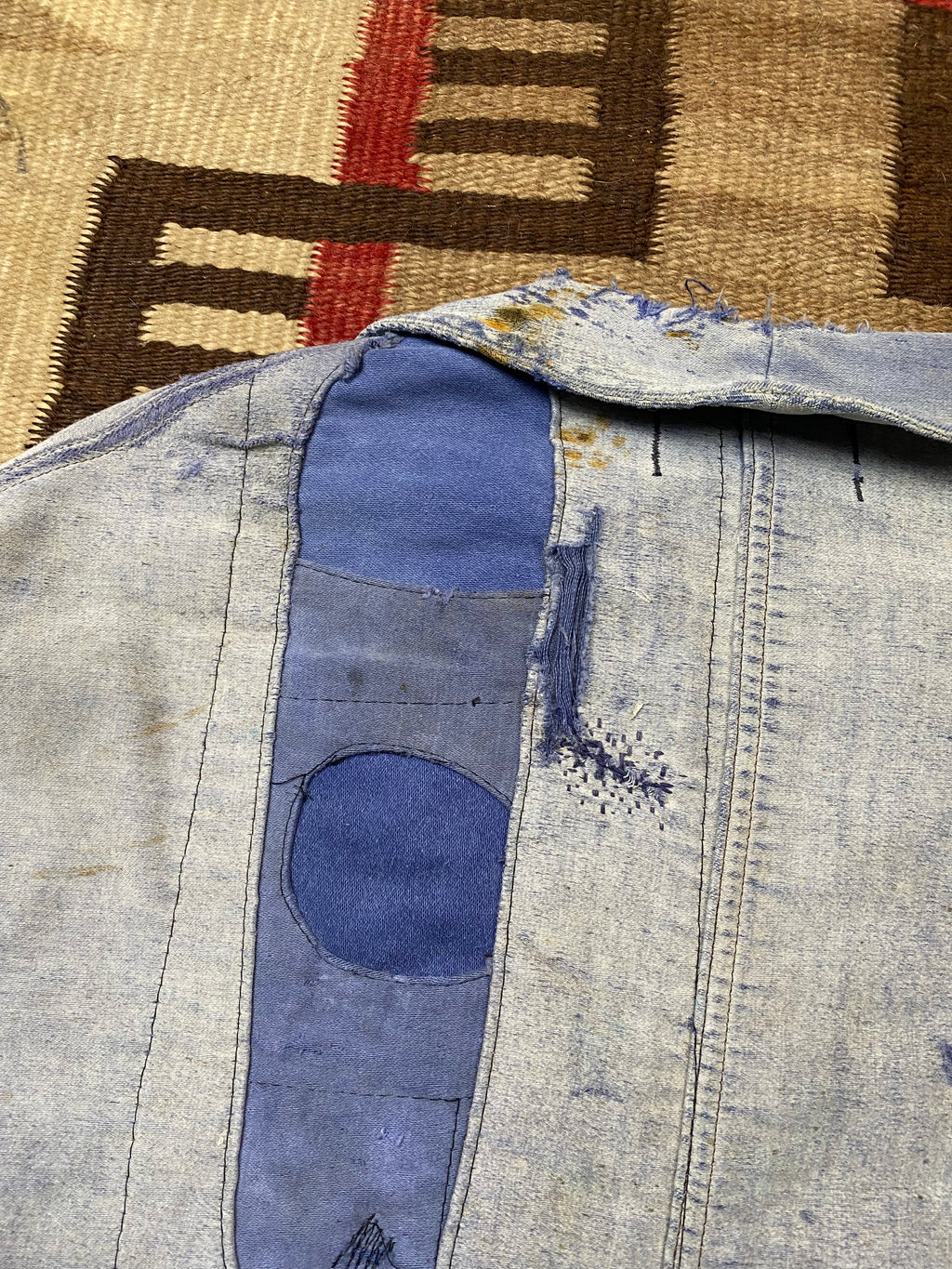 Le Mont Saint Michel 1940's Repaired Moleskine Jacket