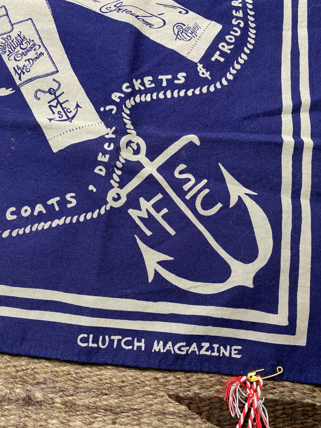 Mister Freedom X Clutch Magazine Indigo Bandana