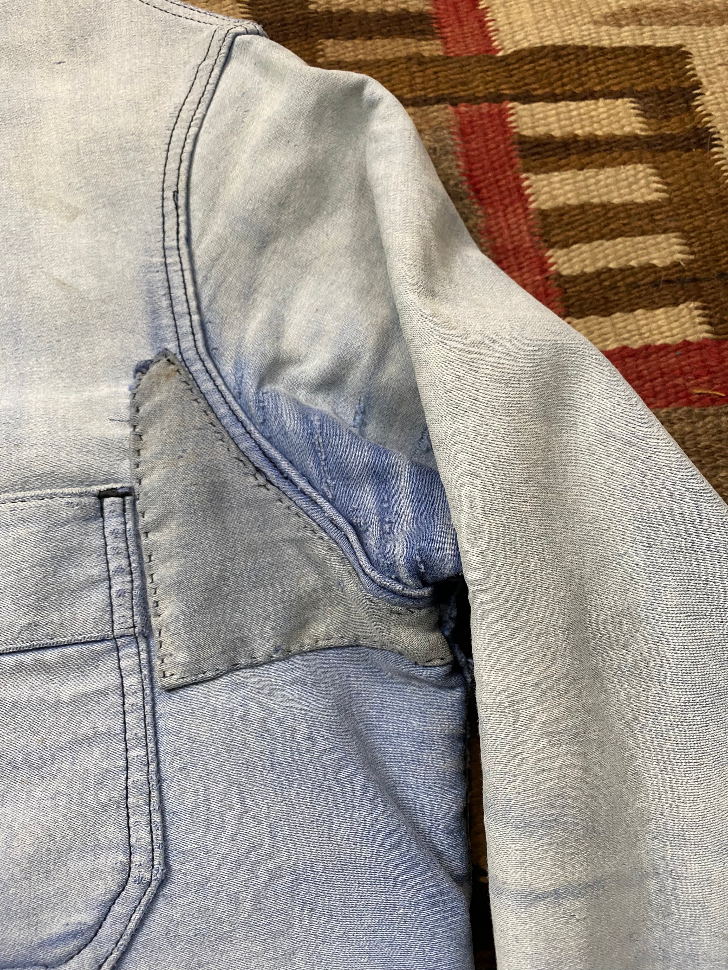 Adolphe Lafont 1960's Faded & Repaired Moleskine Jacket