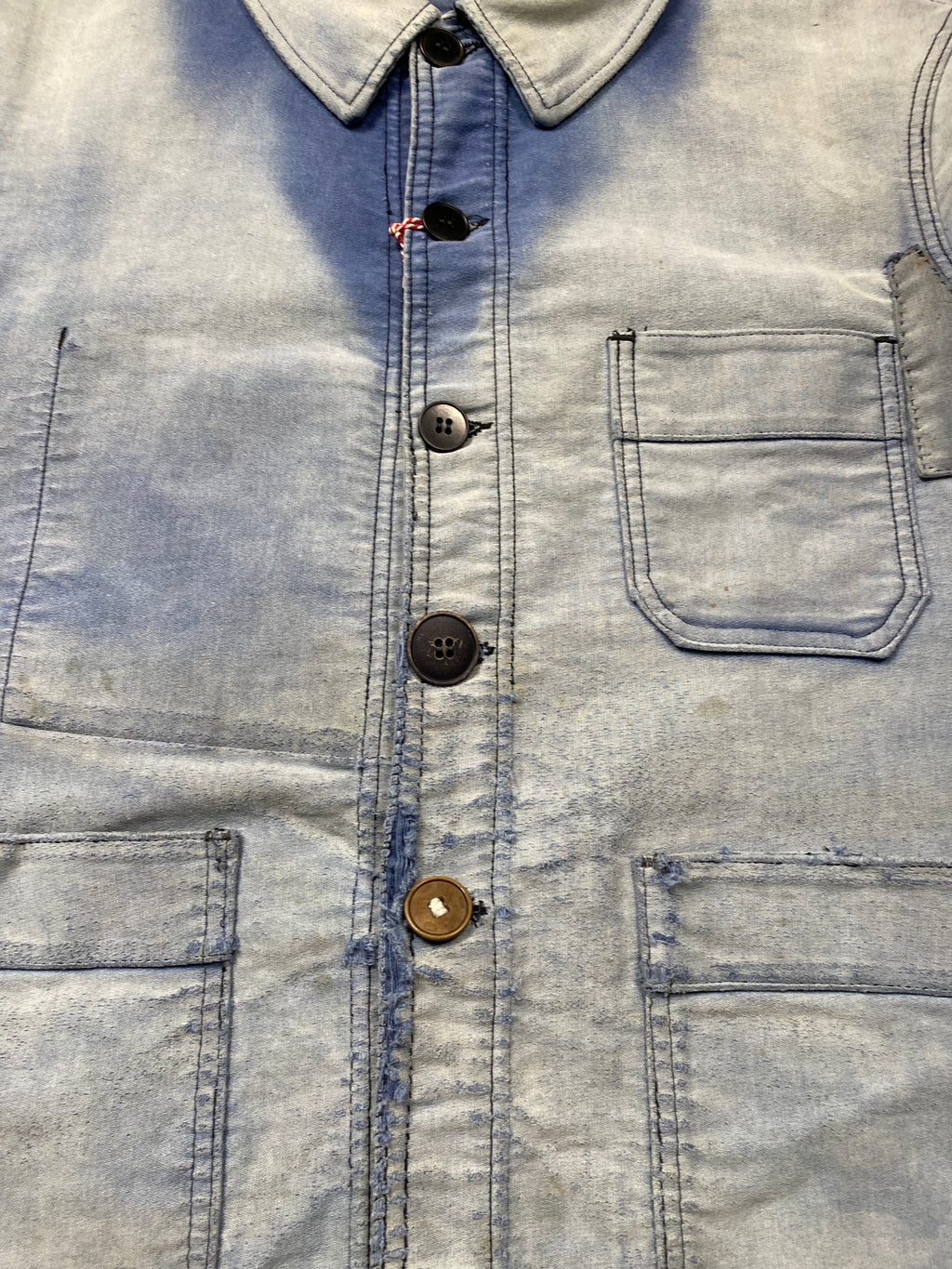 Adolphe Lafont 1960's Faded & Repaired Moleskine Jacket