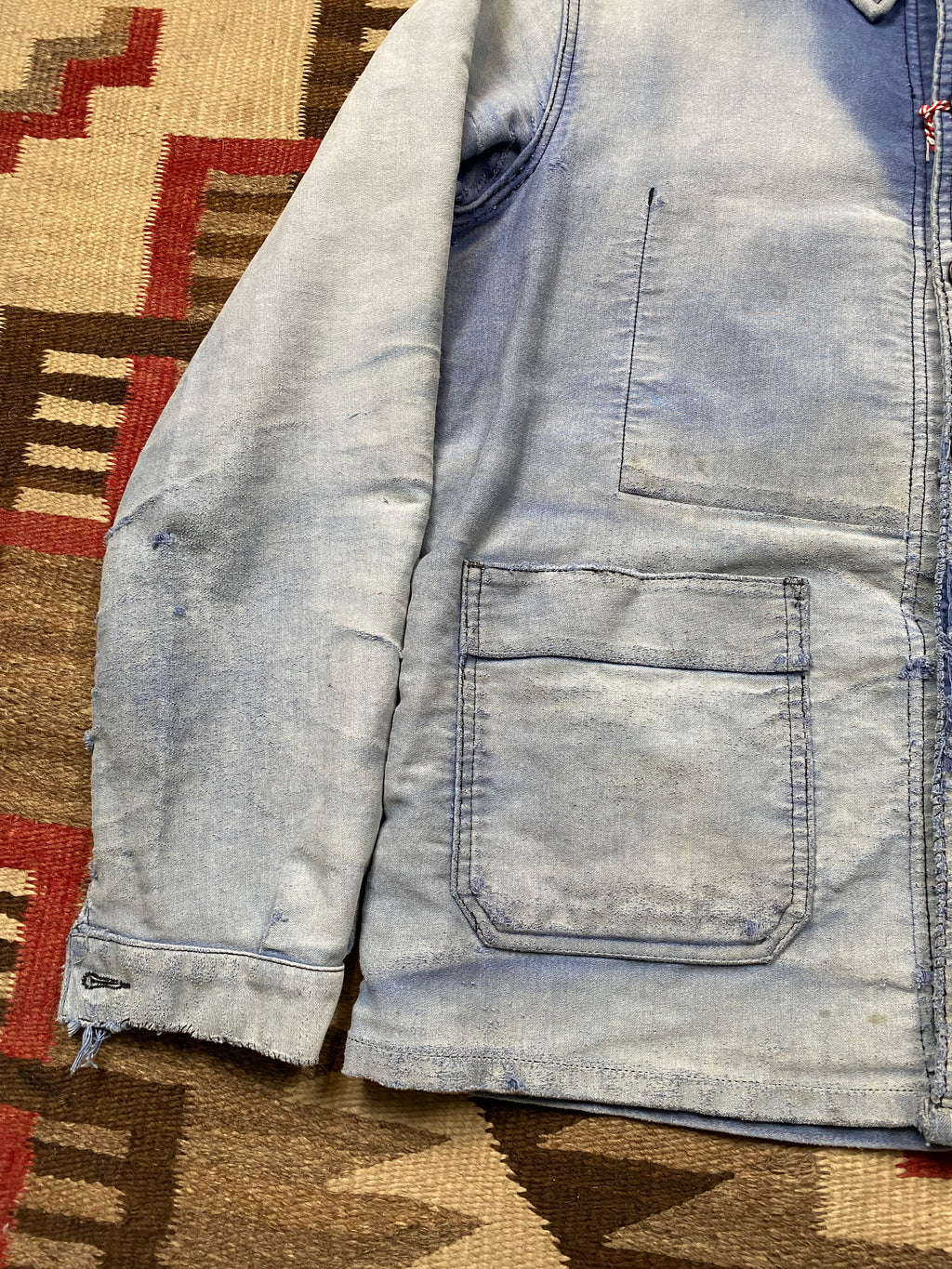 Adolphe Lafont 1960's Faded & Repaired Moleskine Jacket