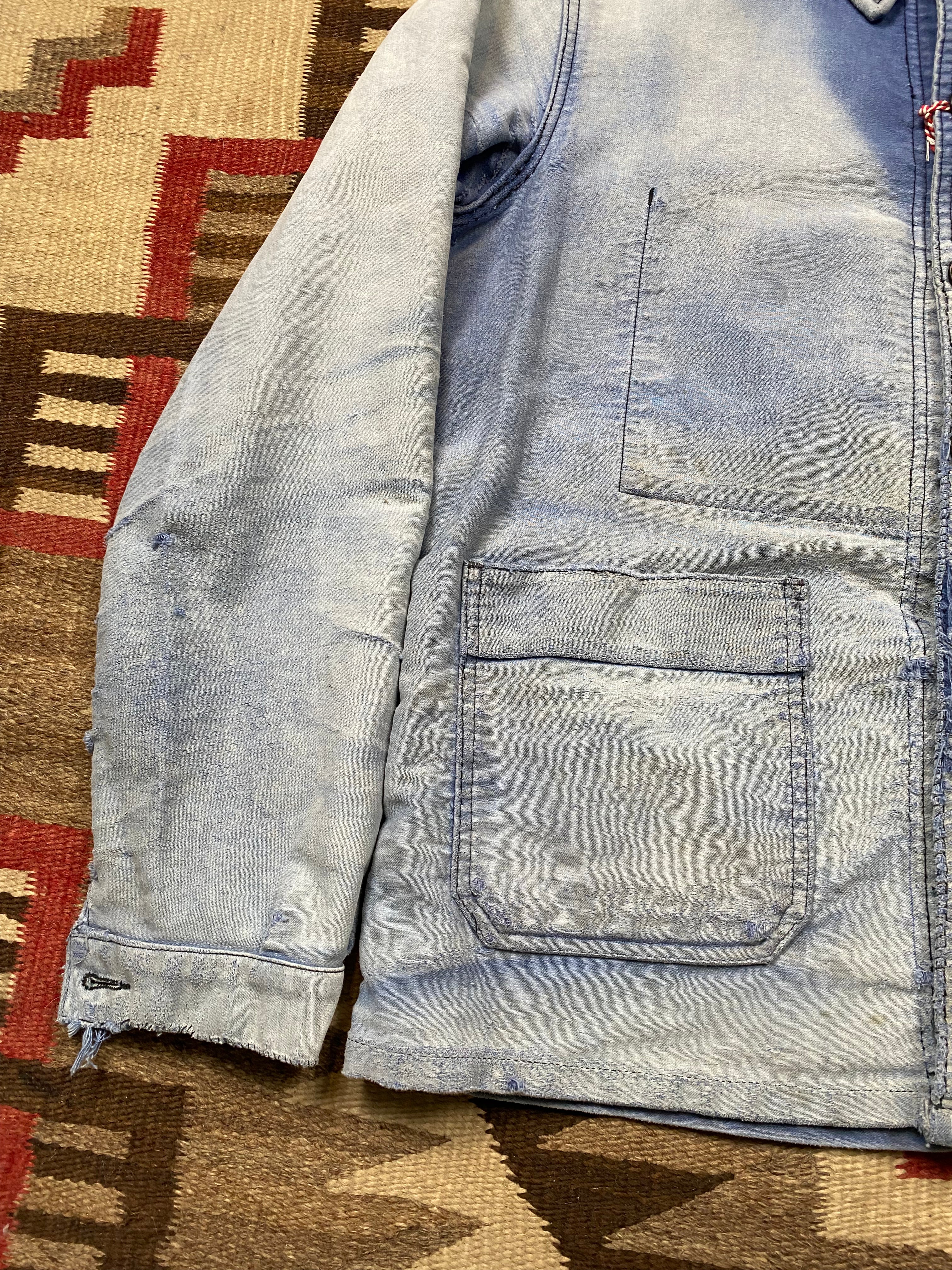 Adolphe Lafont 1960's Faded & Repaired Moleskine Jacket