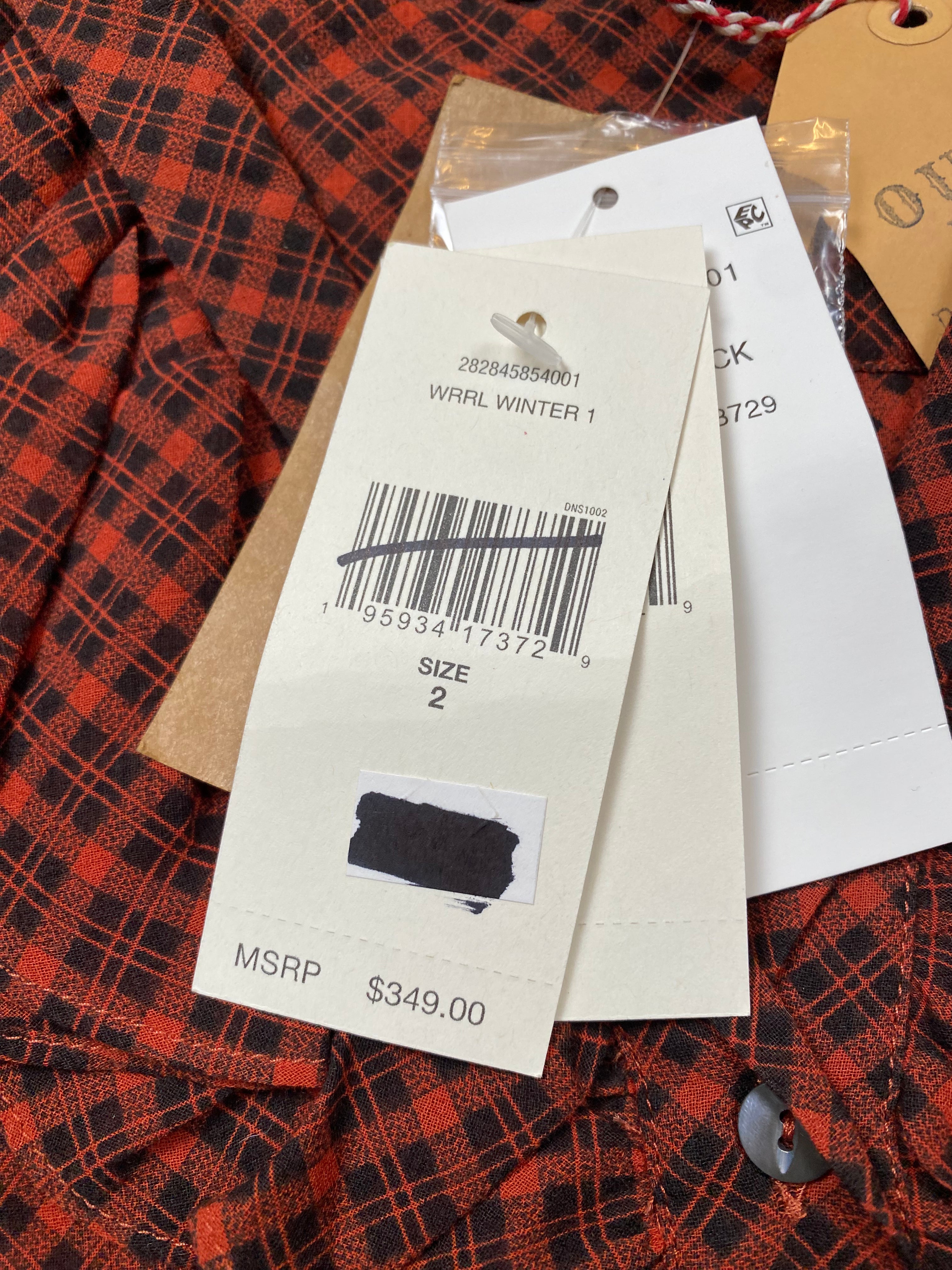RRL Voile Ruffle Western Blouse