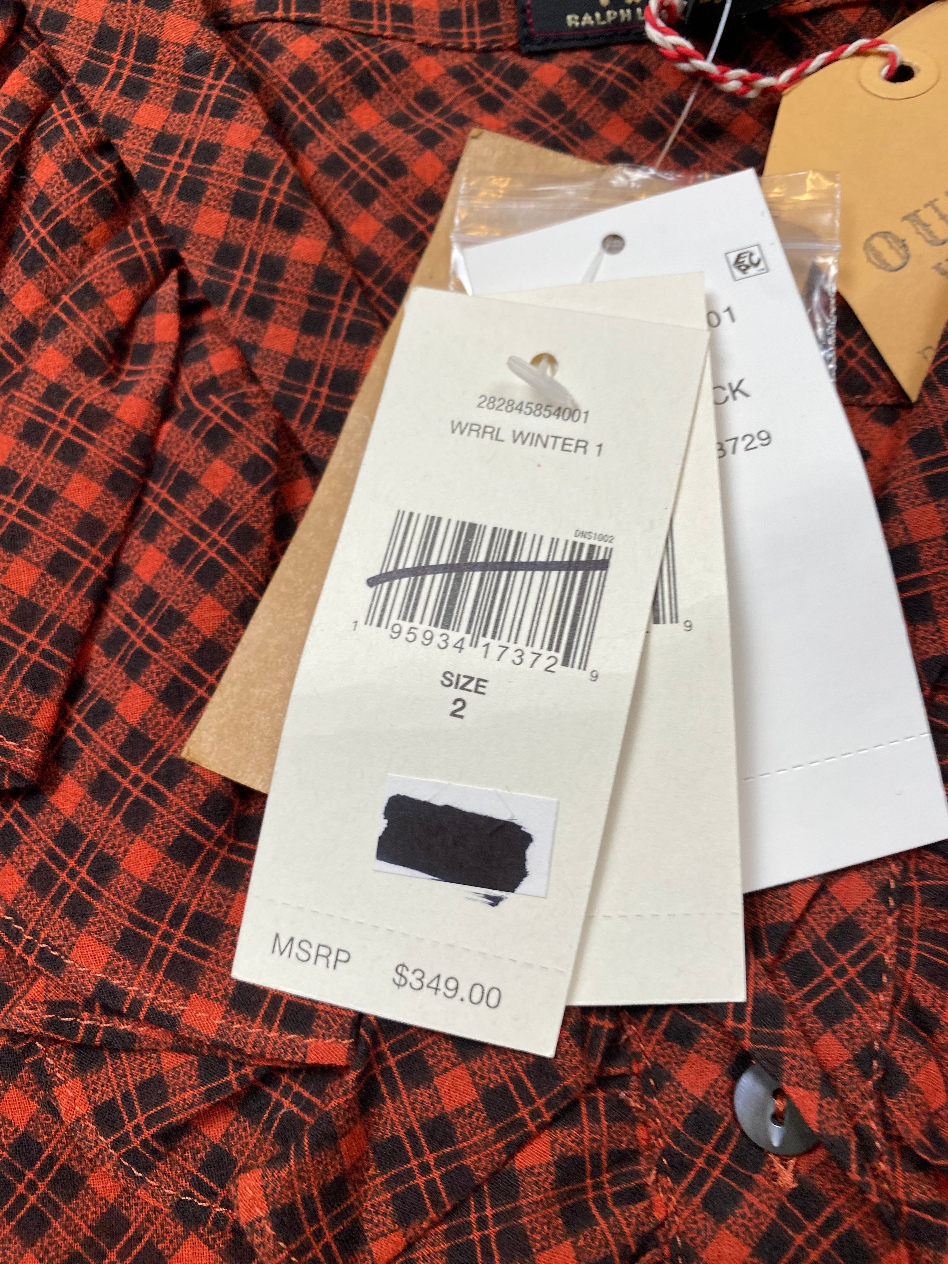 RRL Voile Ruffle Western Blouse