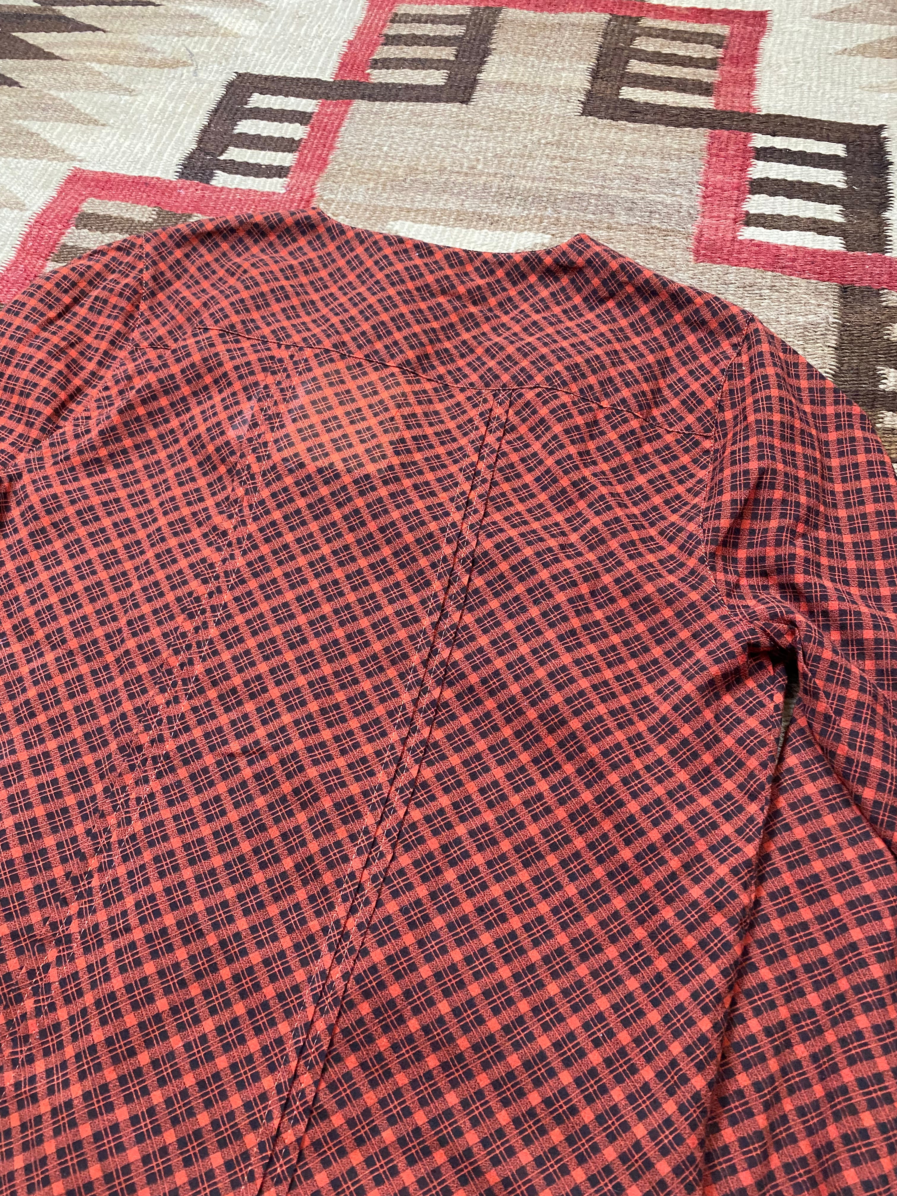 RRL Voile Ruffle Western Blouse