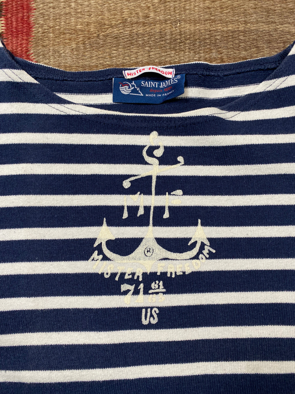 Mister Freedom x Saint James Longsleeved Navy Shirt