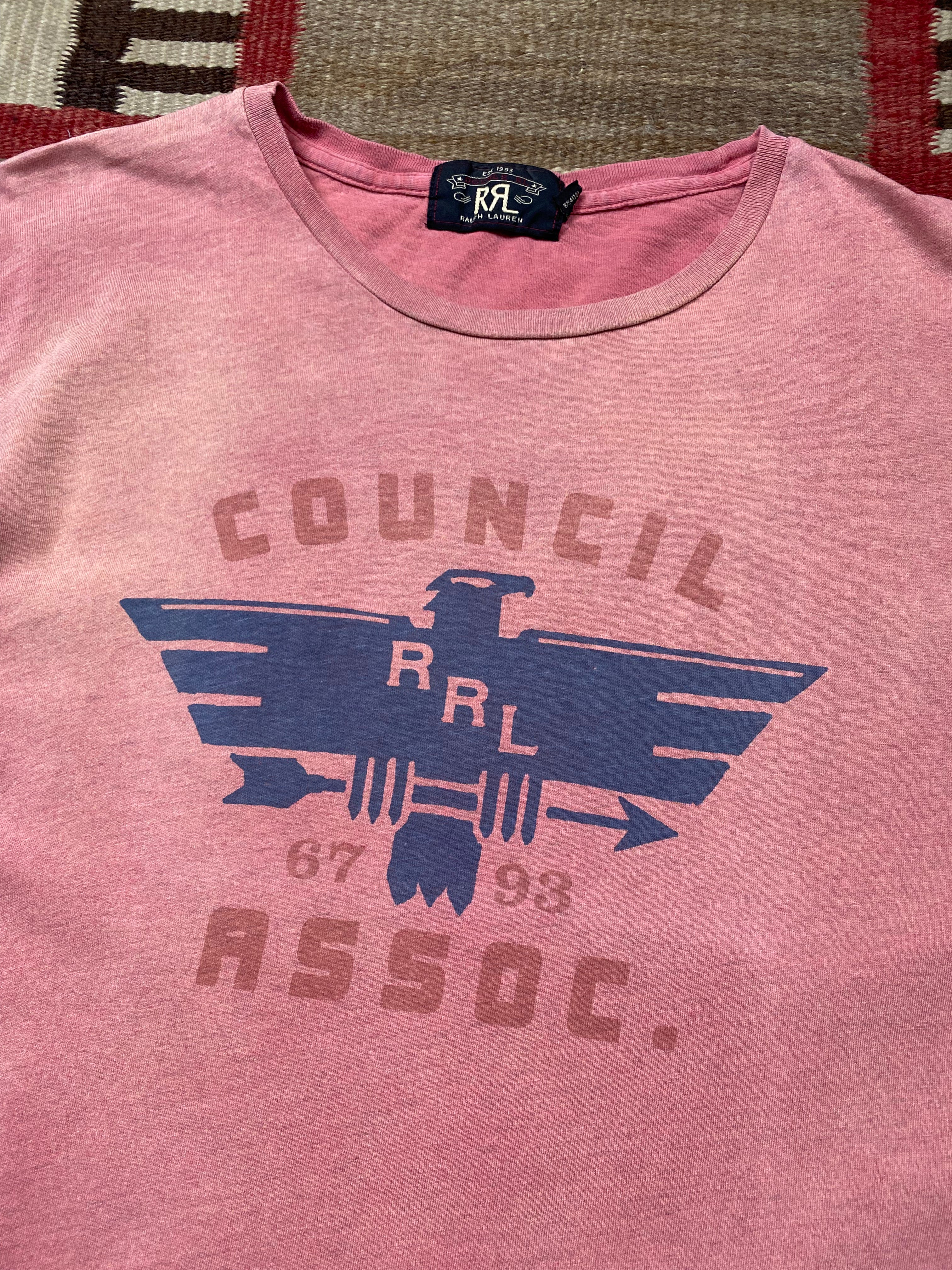 RRL Faded Council Assoc. Thunderbird Tee