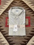 RRL Fall Cloth Cream Blue Shirt