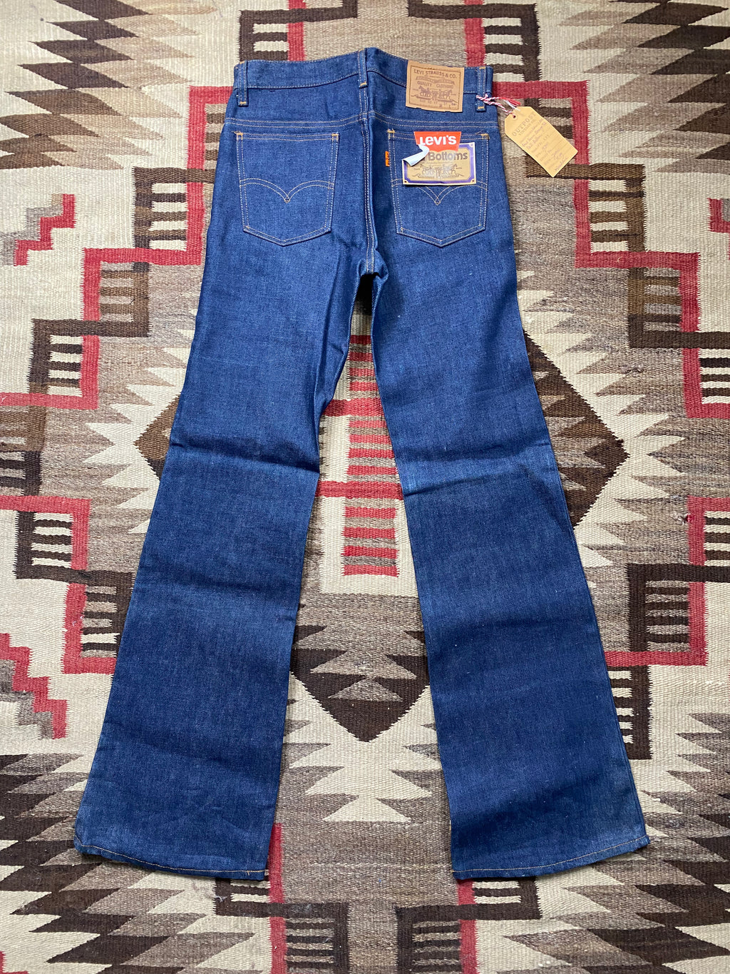 Levi's Orange Tab Raw Denim Bell Bottoms