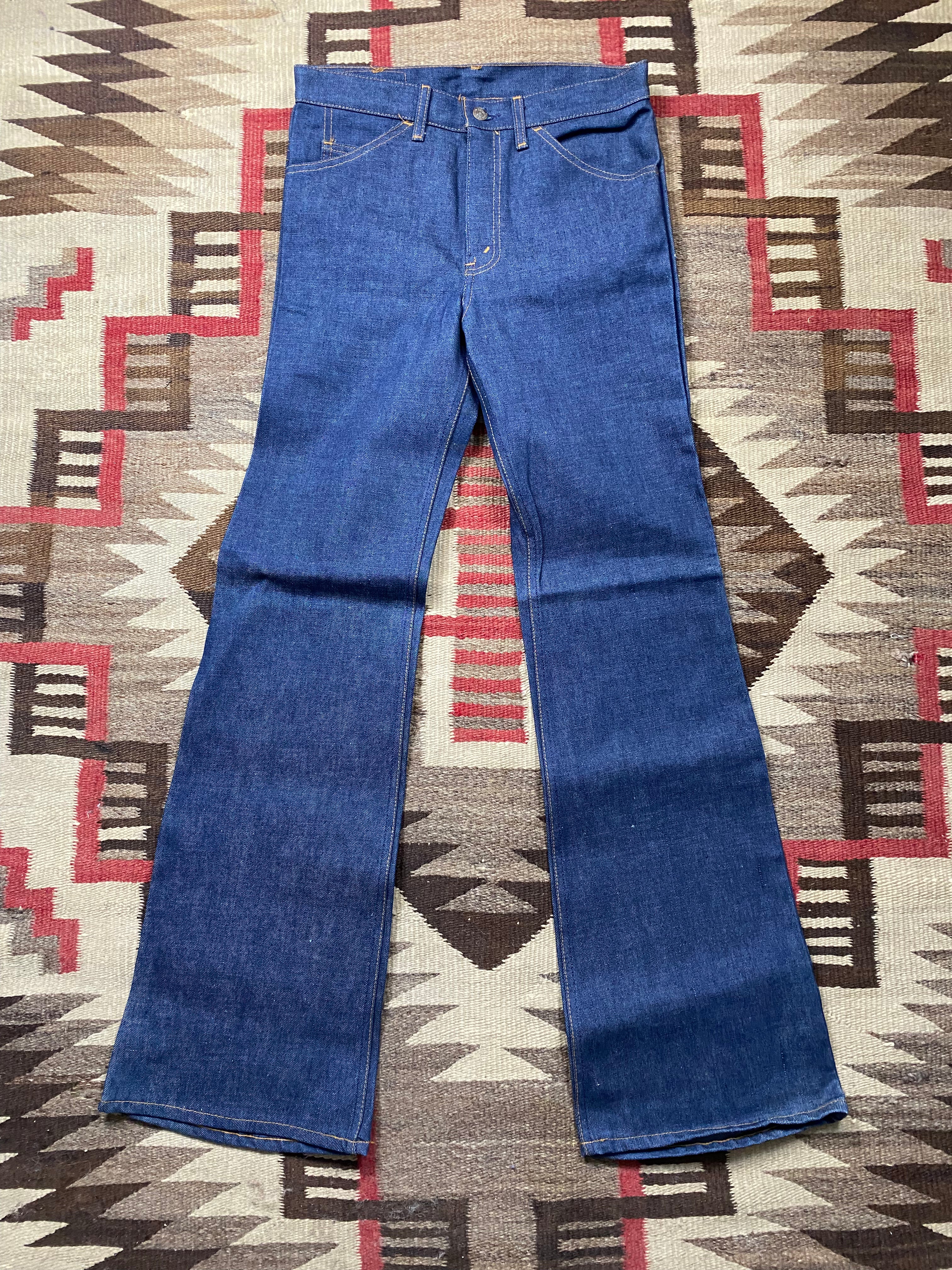 Levi's Orange Tab Raw Denim Bell Bottoms