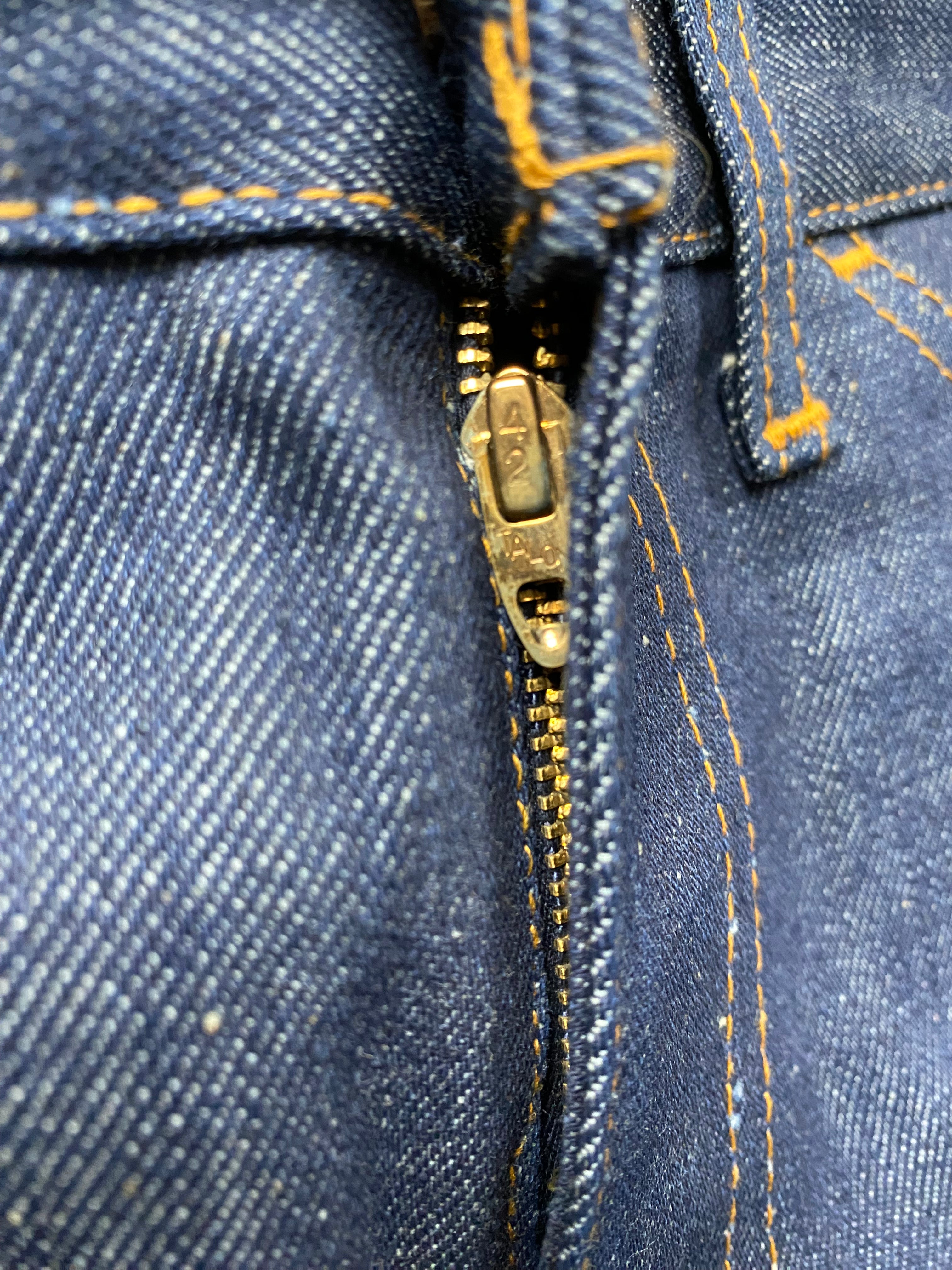 Levi's Orange Tab Raw Denim Bell Bottoms