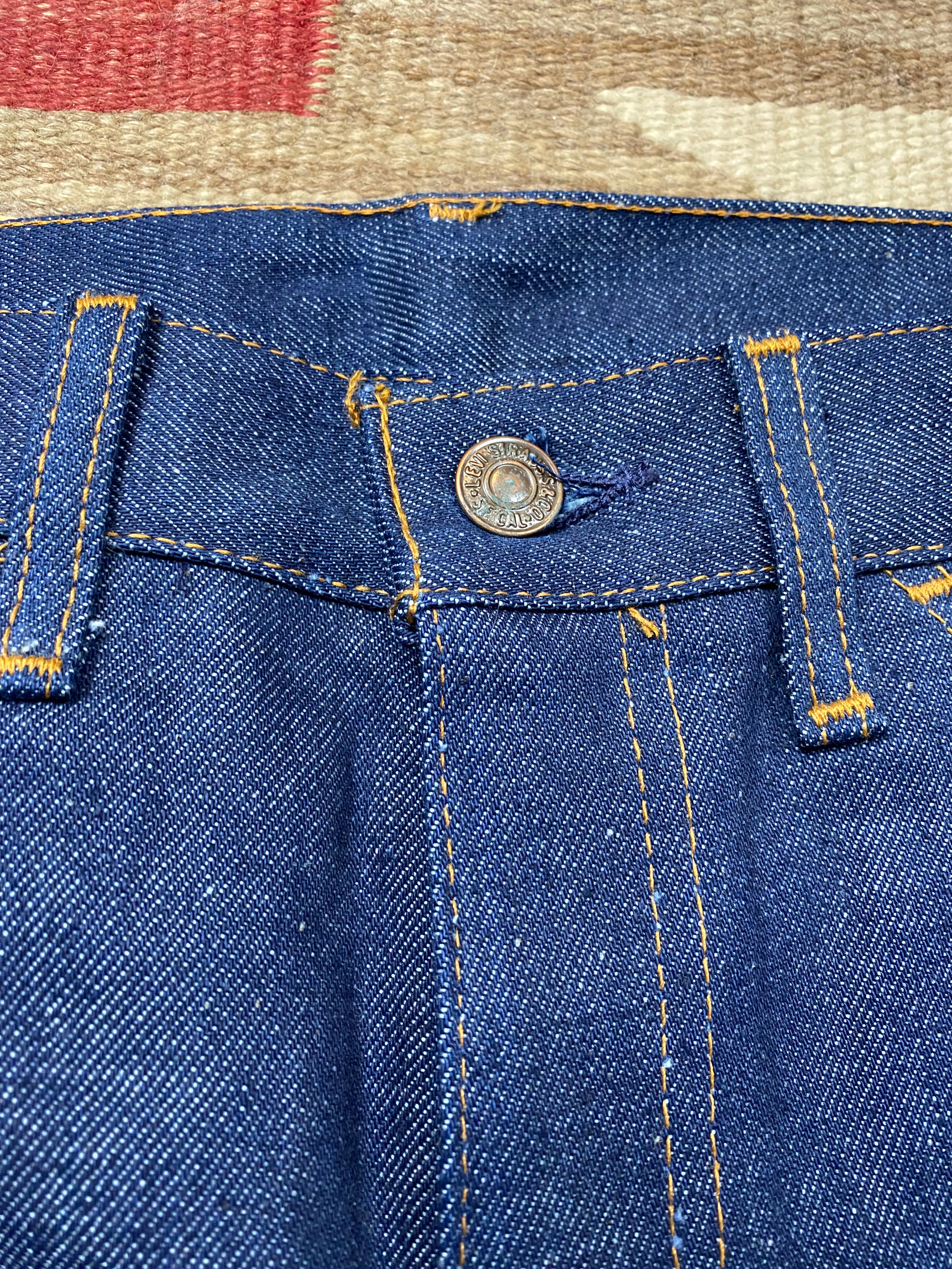 Levi's Orange Tab Raw Denim Bell Bottoms