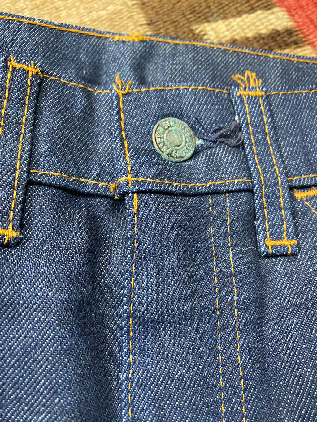 Levi's Orange Tab Raw Denim Bell Bottoms