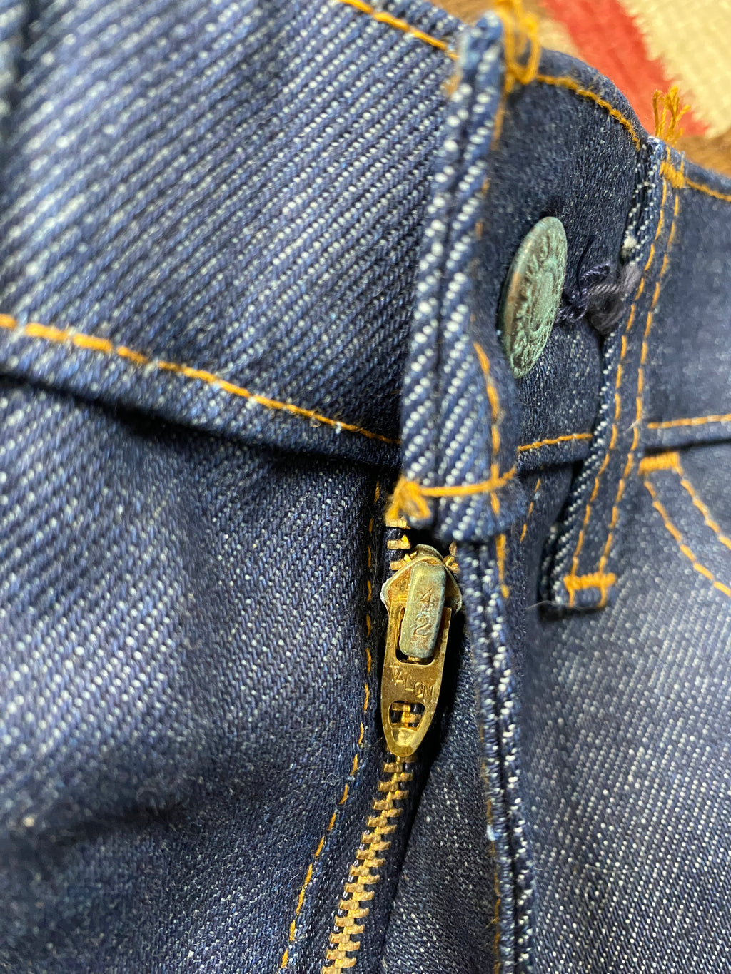Levi's Orange Tab Raw Denim Bell Bottoms
