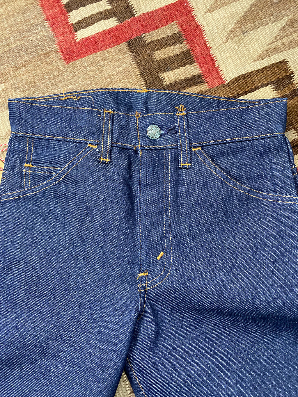 Levi's Orange Tab Raw Denim Bell Bottoms